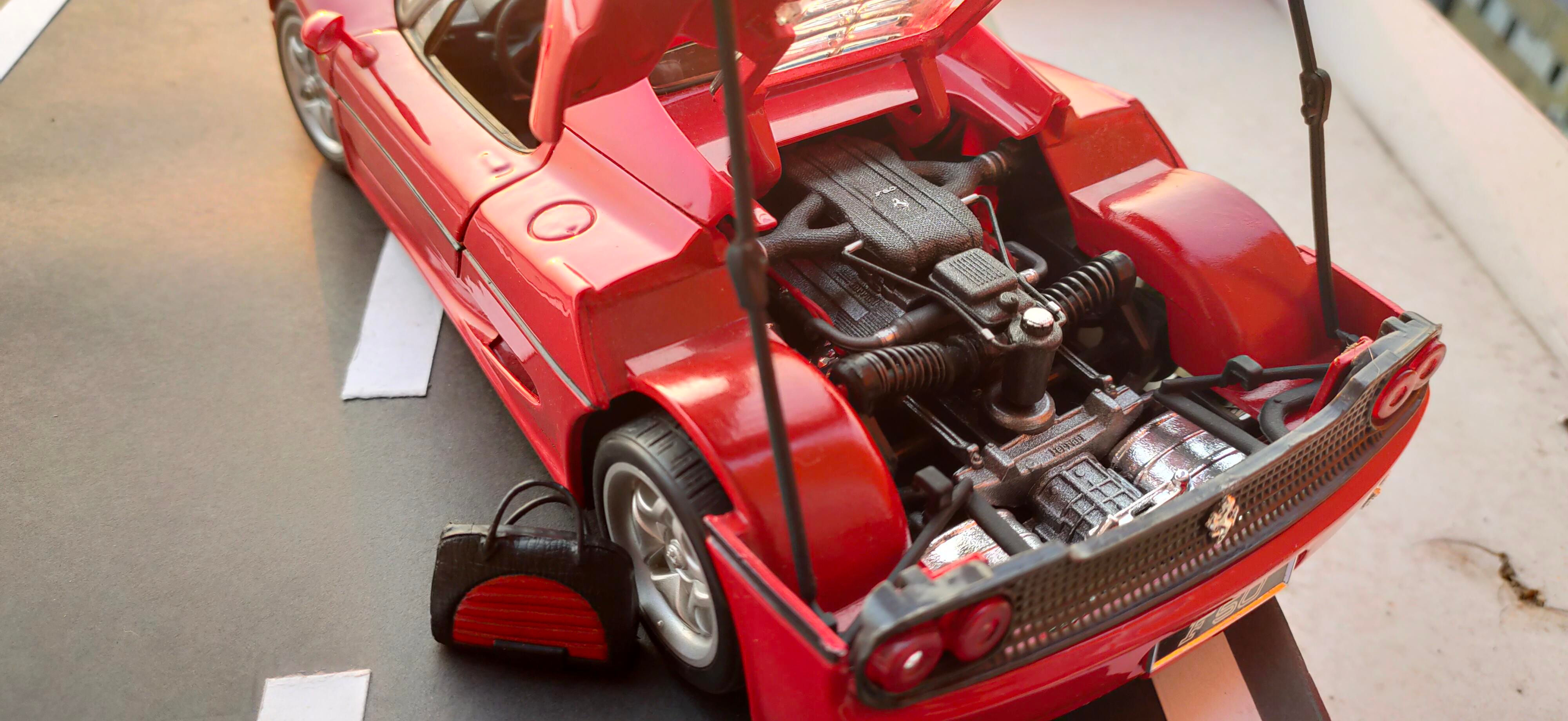 Wallpaper #Y2gHG5MBSpphPi3-9R5h171 Ferrari F50 118 Bburago Engine Bay Rdiecast