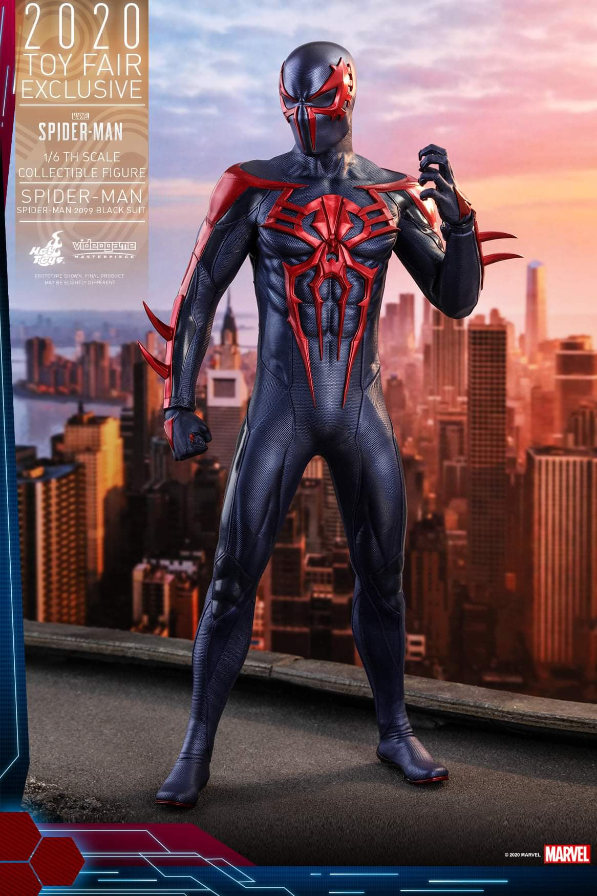 Wallpaper #6xm0-44BtGB6xQ78G0Zq40 Hot Toys 2020 Toy Fair Exclusive Spider Man 2099 Rhottoys