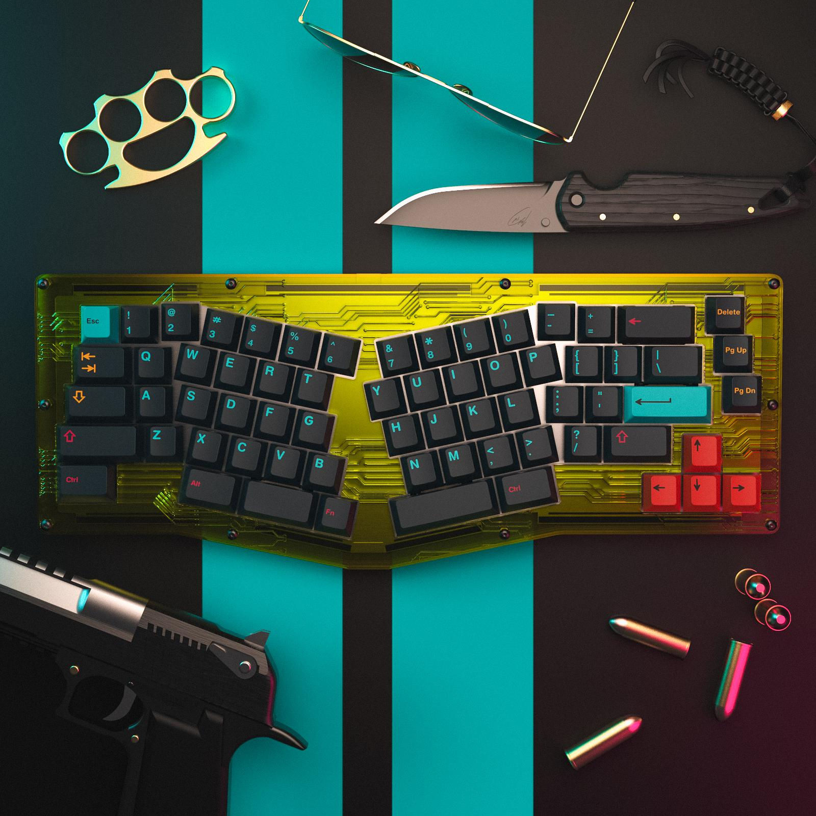 Wallpaper #I6WROJMBVBiSkHCaw44014 Geared Up for Cyberpunk Render of a Keyboard I Am Designing R