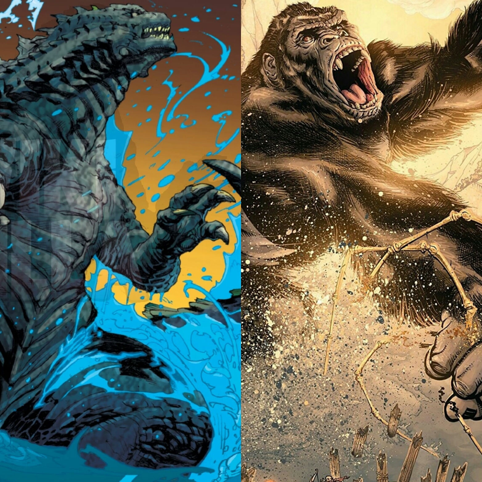 Wallpaper #nxmdLo8BtGB6xQ78YJVO2 Godzilla and King Kong Comic Books in the Monsterverse Rmonsterverse