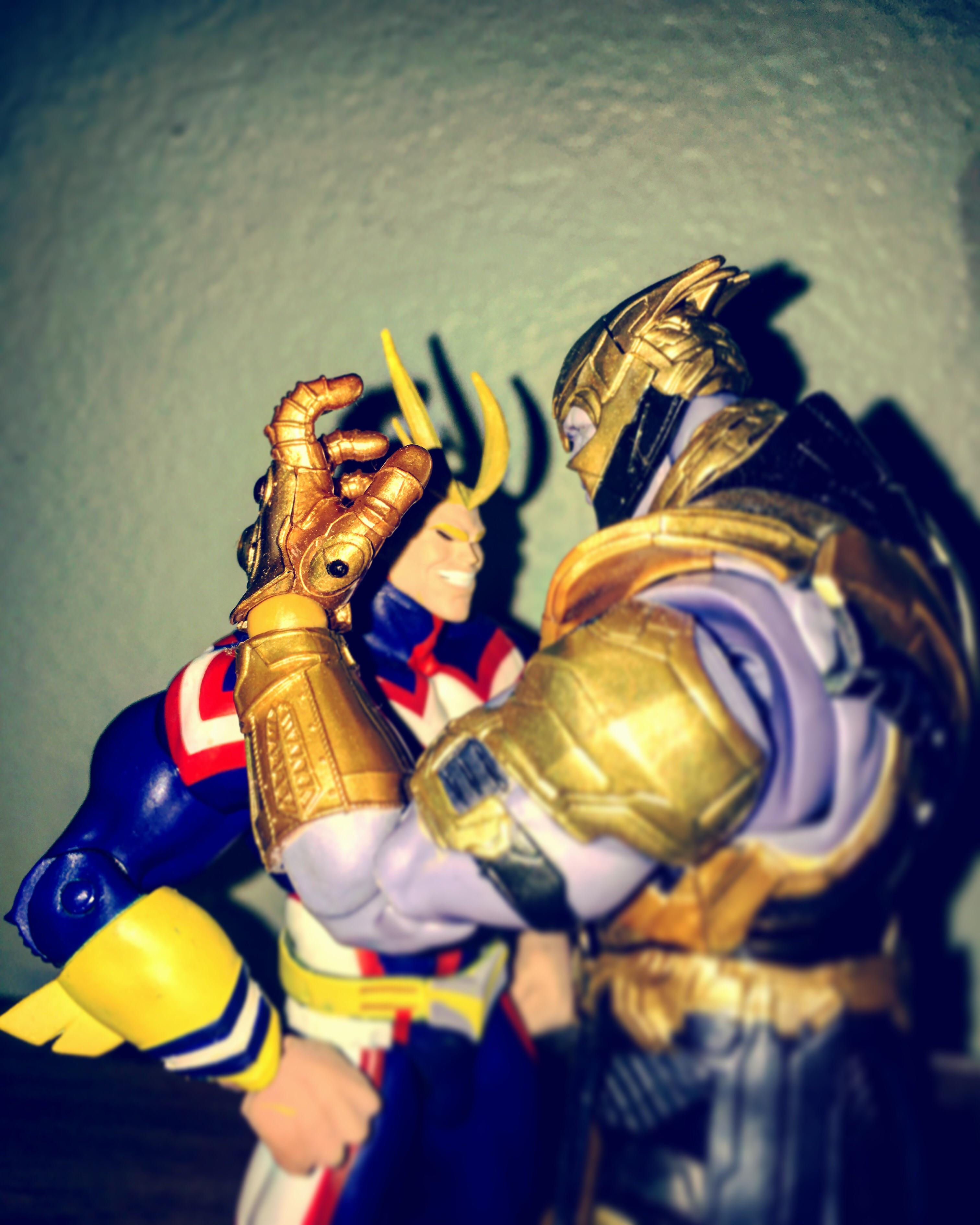 Wallpaper #FWex6pIBSpphPi3-lEi-2 All Might vs Thanos Ractionfigures