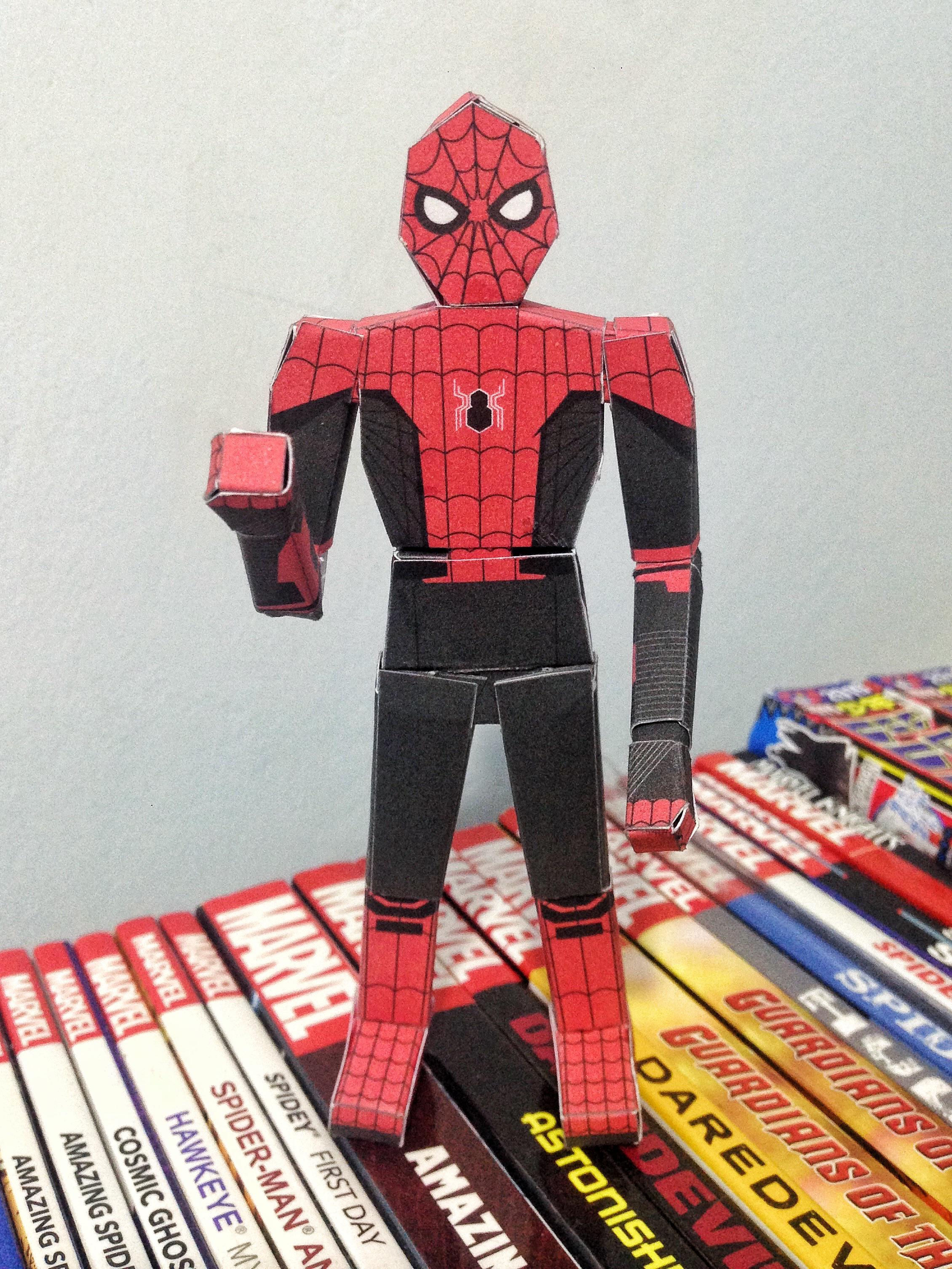 Wallpaper #xgDM5o4BSdW8dNouwAx842 Made My Own Spider Man Far from Home Action Figure Using Board Paper