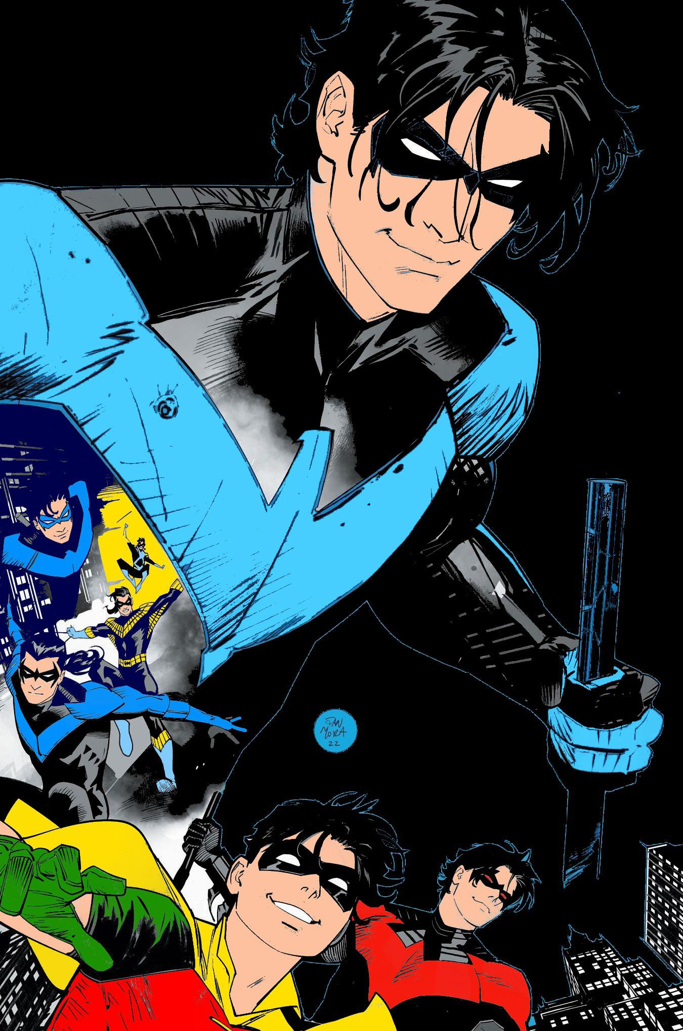 Wallpaper #j1hwNJMBzN9vxX34-Dw725 Nightwings Evolution Nightwing 100 Art by Dan Mora Rnightwing