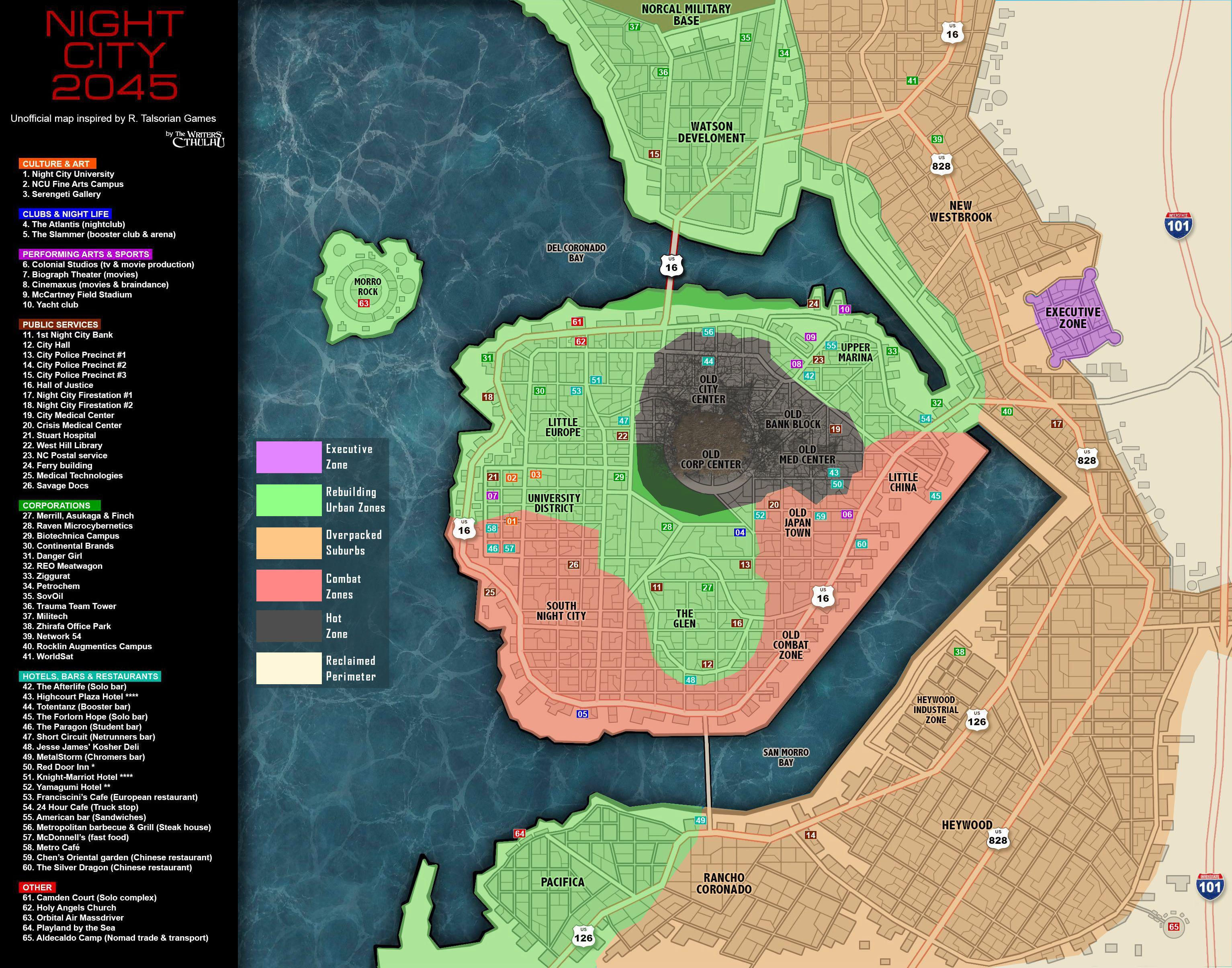 Wallpaper #sTtbcJcBSWmA-tzpCI-m1 Official Map of Night City in 2045 Released by Rtg Rc Vrogueco