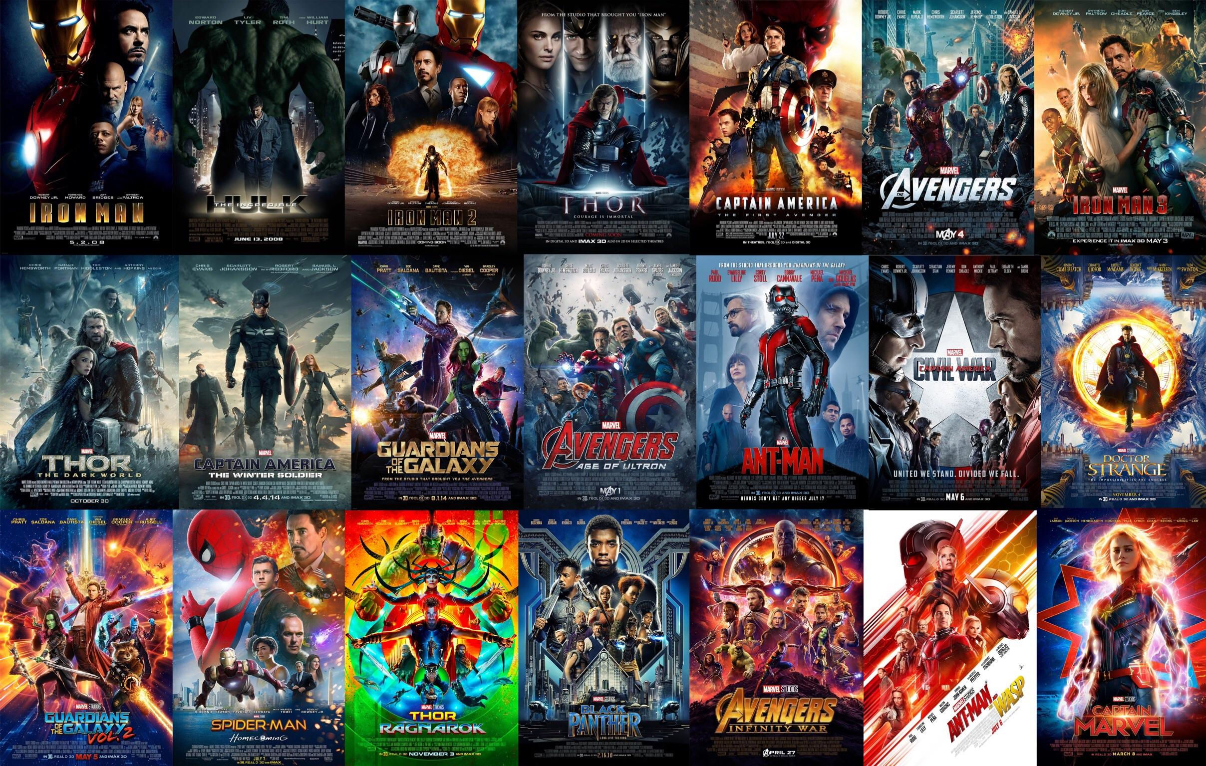 Wallpaper #G2ecA5MBSpphPi3-b7T4256 All 21 MCU Theatrical Posters Rmarvelstudios