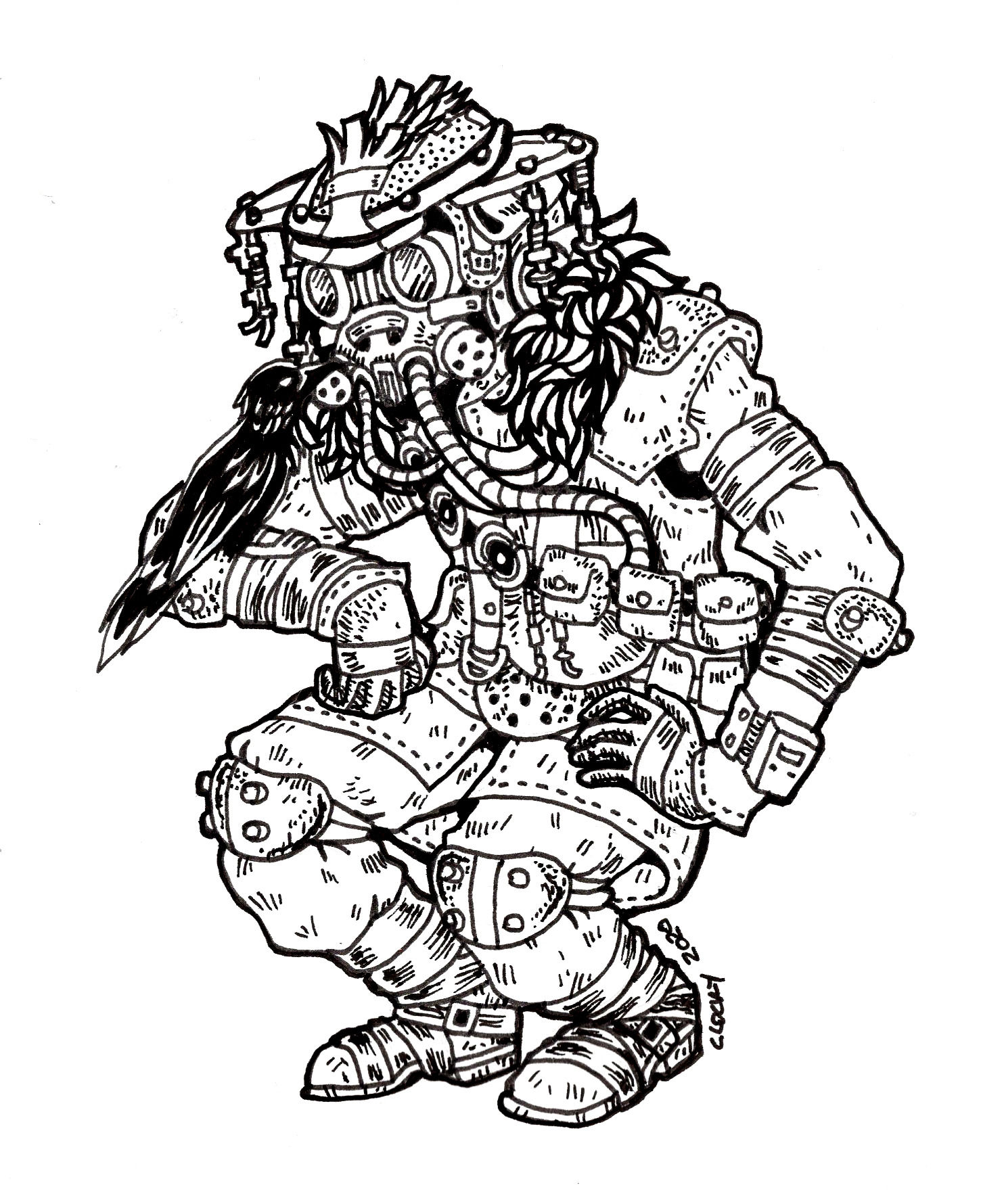 Wallpaper #hhmhD48BtGB6xQ78TF0917 I Did an Ink Drawing of Bloodhound a Canon Nonbinary Character from