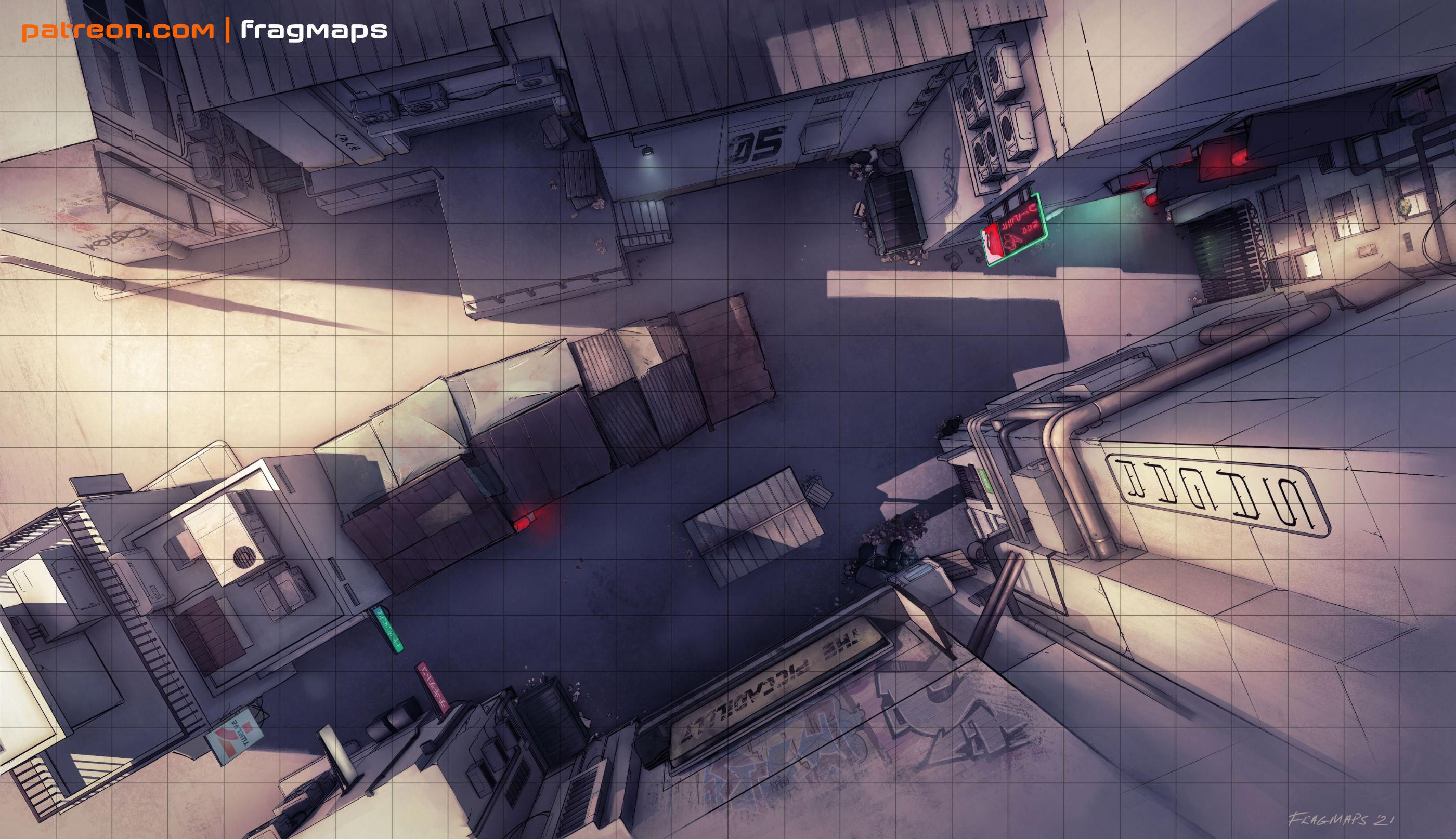 Wallpaper #L20PapcBycdYOYFTAnFj60 Cyberpunk Back Alley Battle Map Rstar Wars Maps