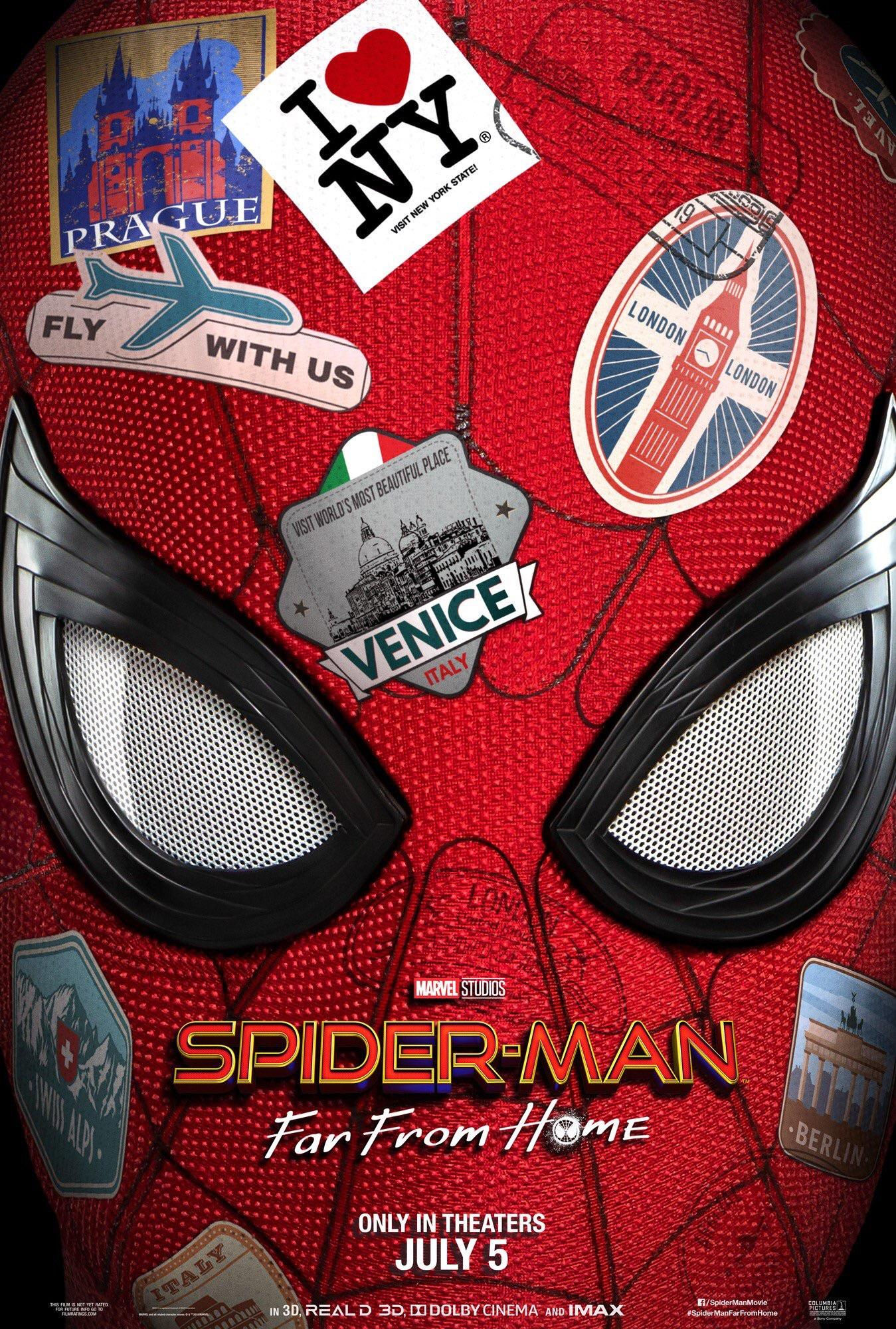 Wallpaper #T2dJDZMBSpphPi3-KuT-76 First Poster for Spider Man Far from Home Rspiderversedailymemes