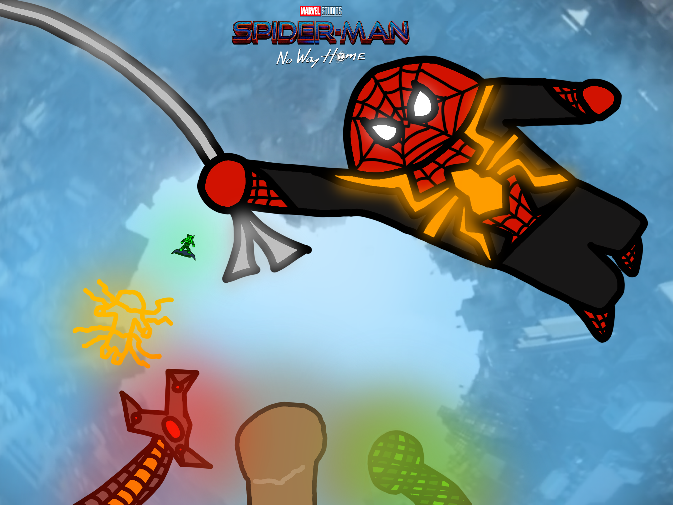 Wallpaper #sqVdOJMBVBiSkHCato0p63 Spider Man No Way Home Poster in My Drawing Style Everyone Are