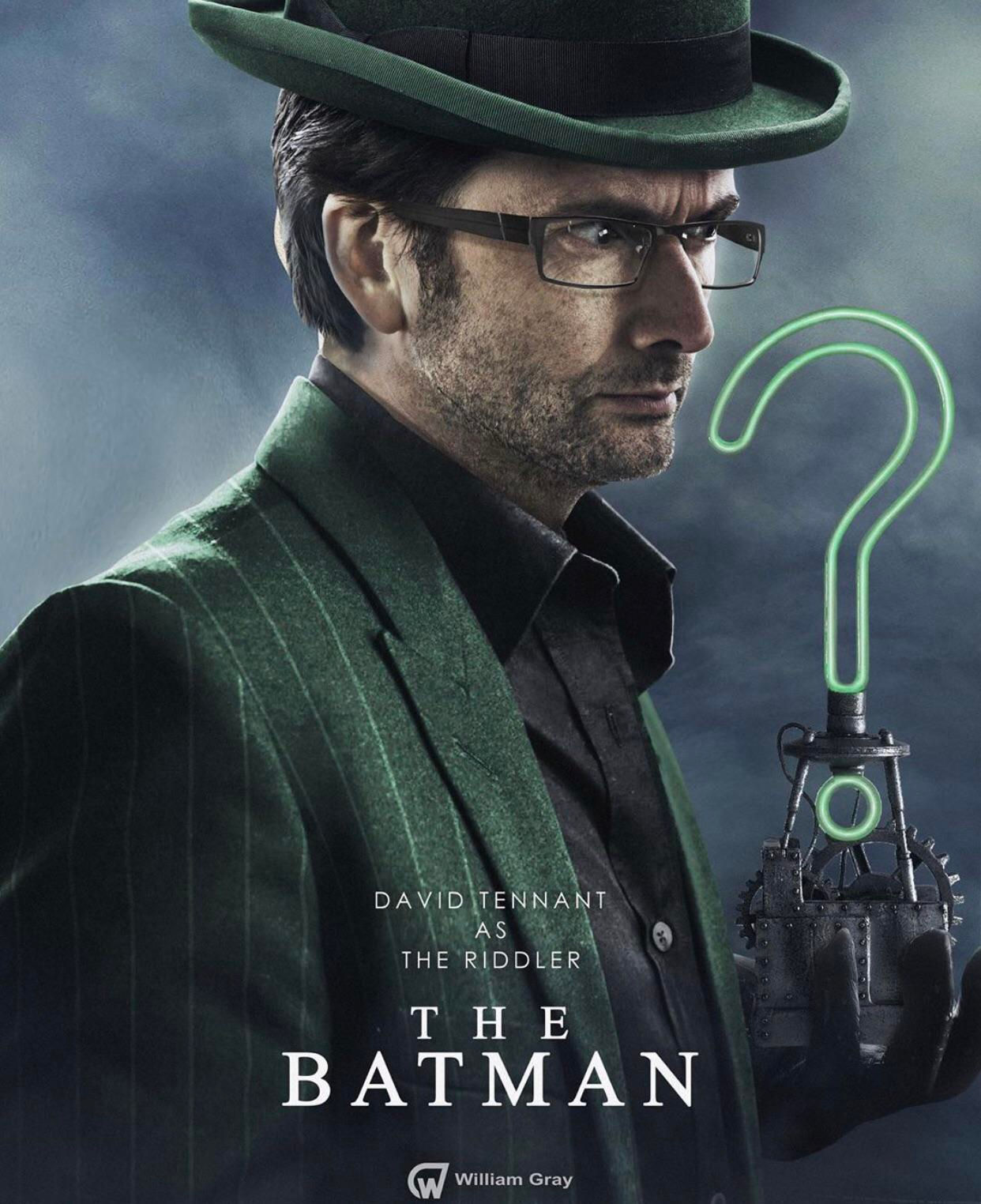 Wallpaper #Cf_SapMB3lSXT3zUreez81 David Tennant as the Riddler by William Gray Rcomicbooks