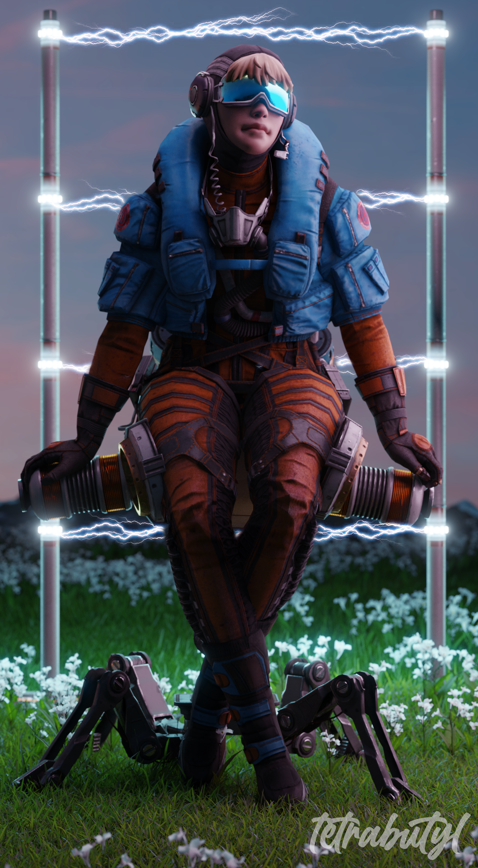 Wallpaper #0mf0DJMBSpphPi3-q-Fi36 Wattson Portrait Done in Blender Rapexlegends