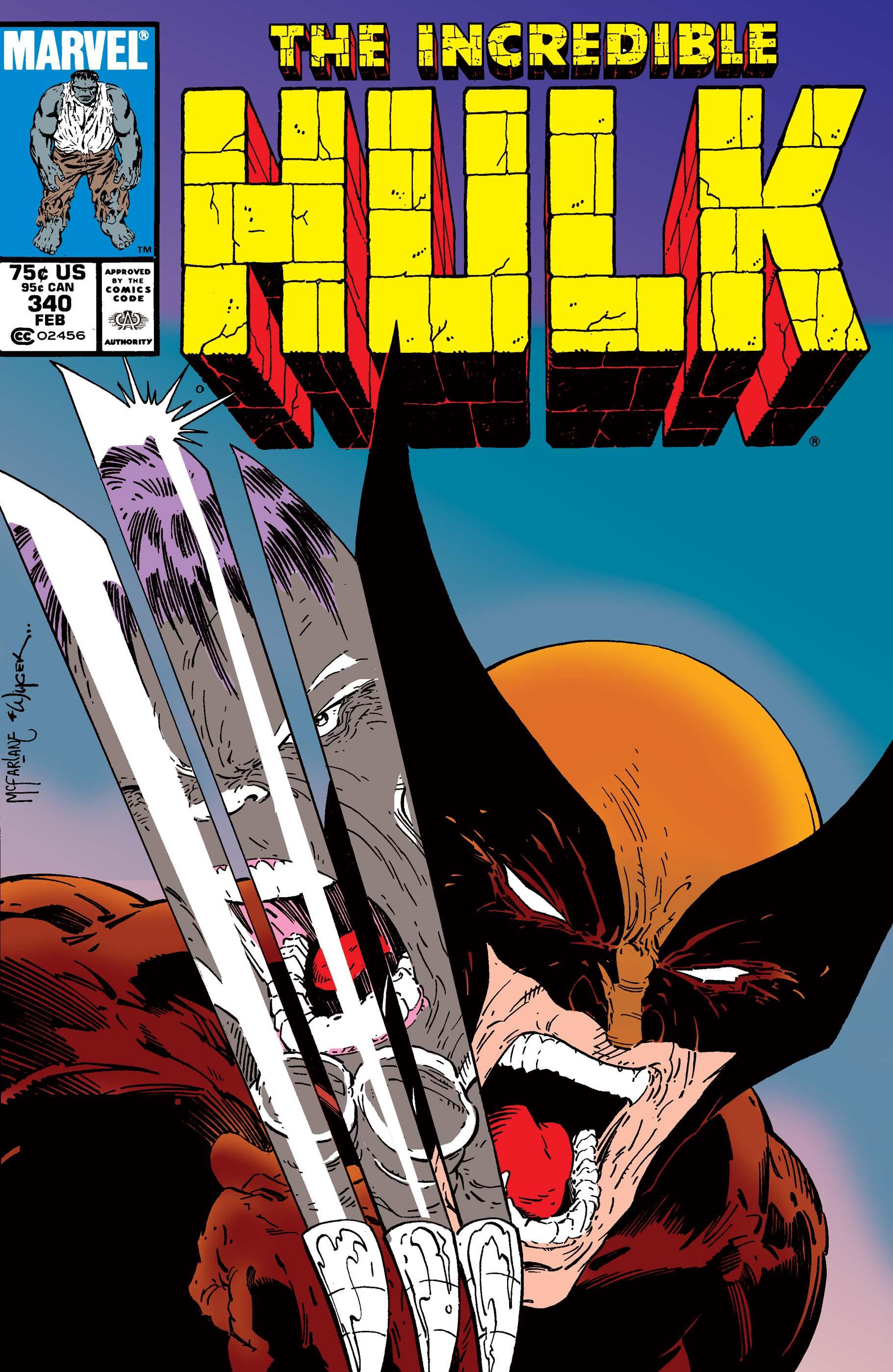 Wallpaper #z2dK-5IBSpphPi3-fJPS244 Wolverine from the Incredible Hulk 340 Cover the Great Todd Mcfarlane