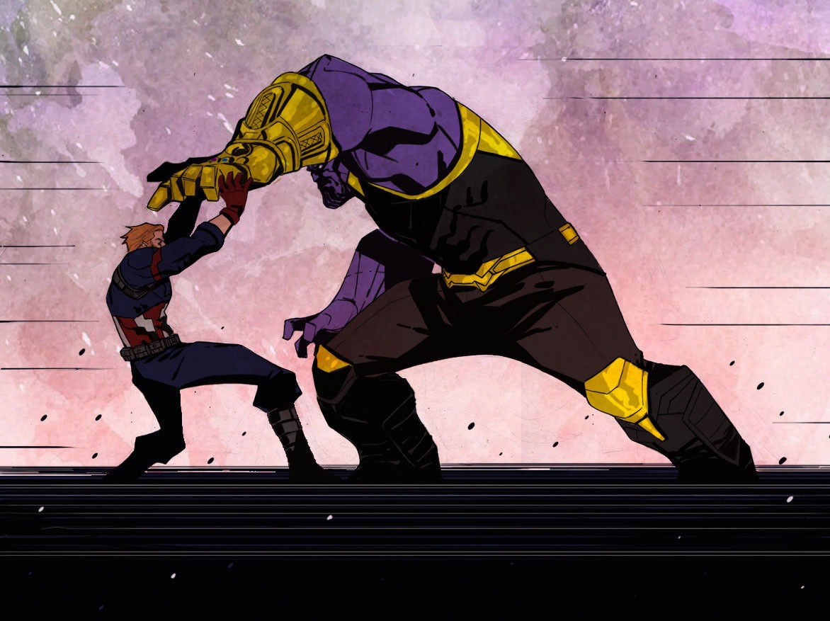 Wallpaper #FWex6pIBSpphPi3-lEi-246 Cap vs Thanos by Ian Waryanto Rmarvelstudios