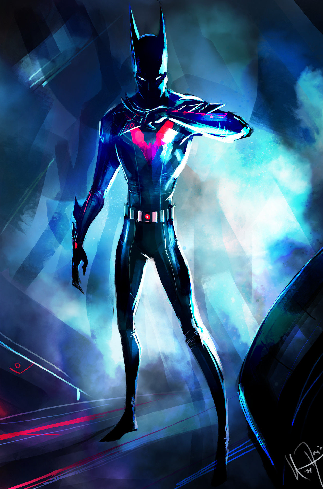 Wallpaper #G3dNJ5MB-pgBXx603KWL304 Batman Beyond by Rose Davies Rbatman