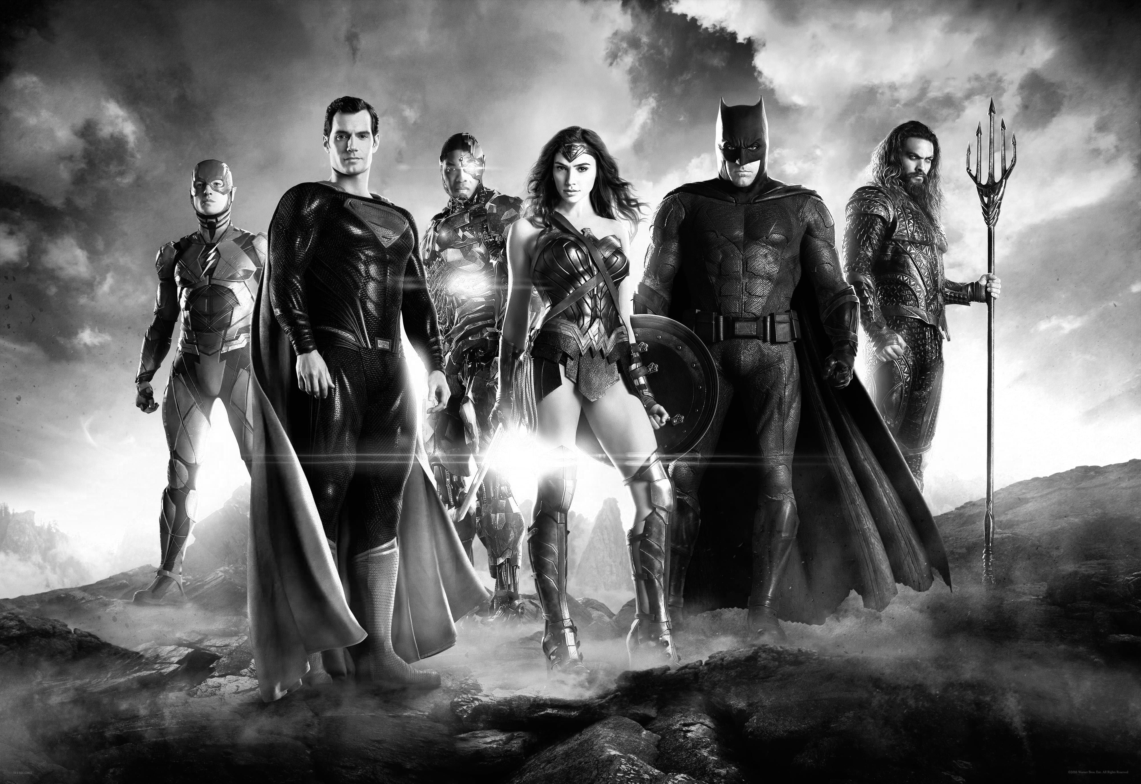 Wallpaper #CVjgM5MBzN9vxX34iDra329 Other Zack Snyders Justice League Textless Monochrome Wallpaper