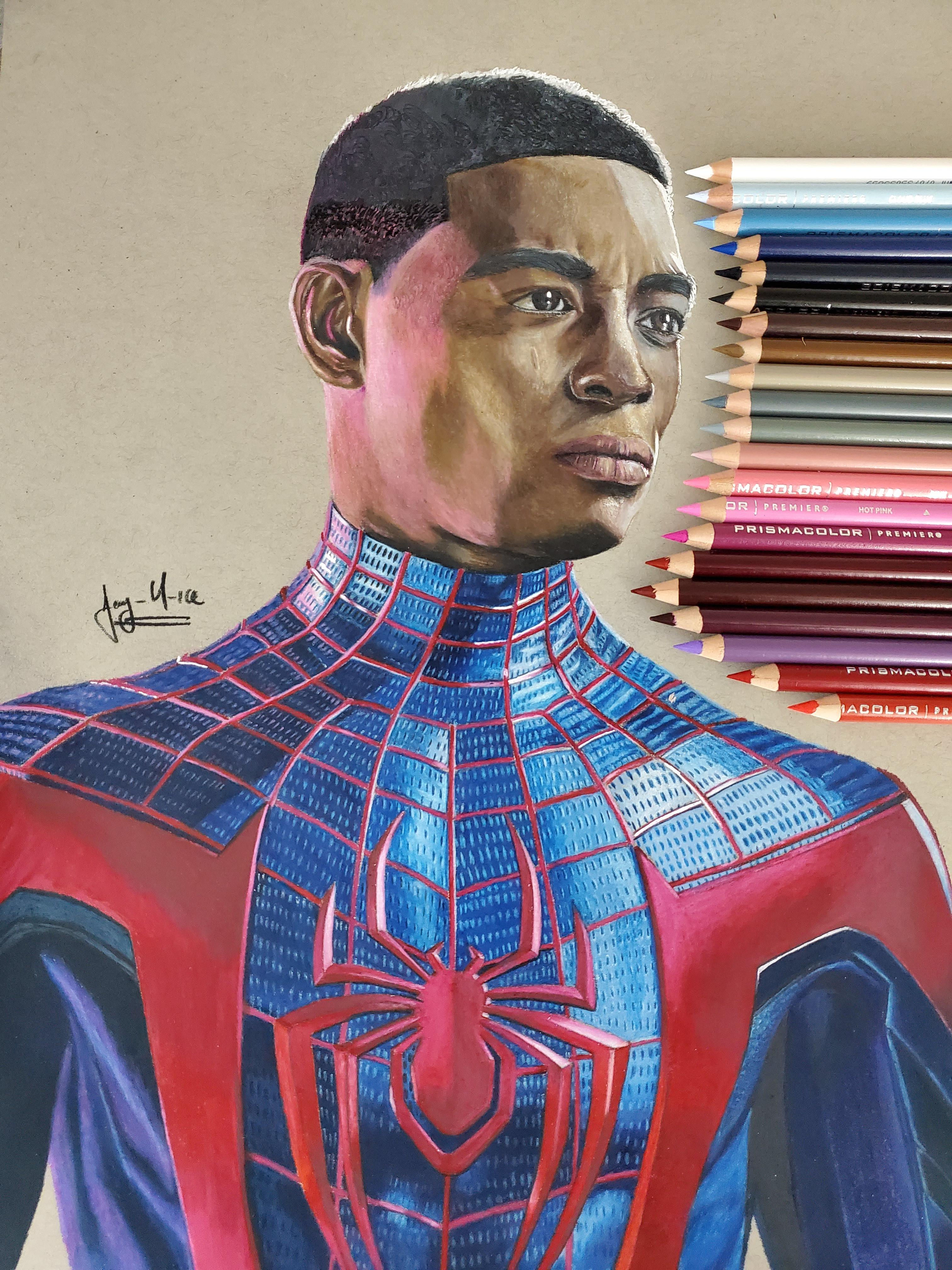 Wallpaper #r6VbOJMBVBiSkHCaO42I73 Wanted to Share a Drawing I Made of Miles Morales Rspiderman