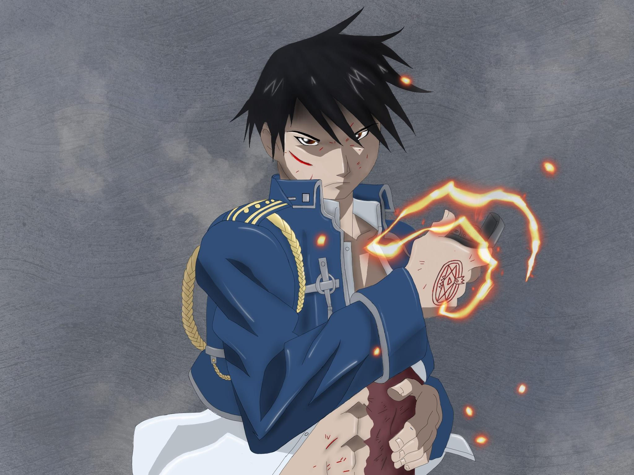 Wallpaper #f6bbb Full Metal Alchemist Roy Mustang Flame Alchemy Decal Etsy