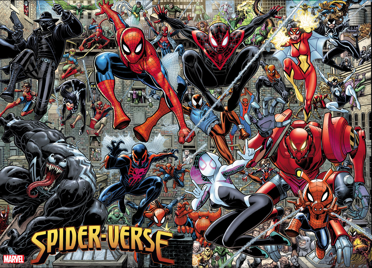 Wallpaper #k1hyNJMBzN9vxX34Njw2300 Spider Verse Connecting Variant Covers by Art Adams Rcomicbooks