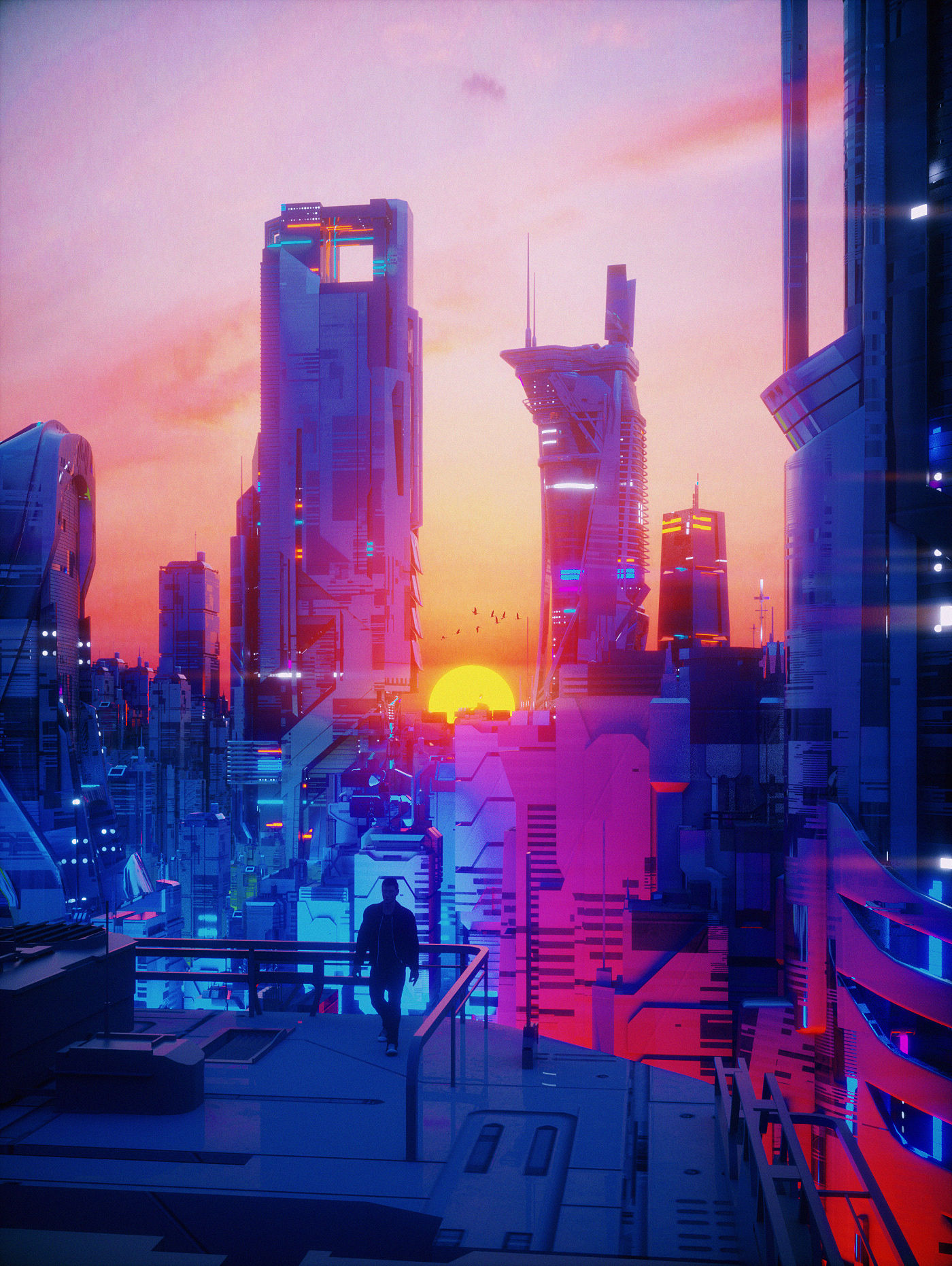Wallpaper #uWhoHJMBSpphPi3-SyK8104 Sunset Rcyberpunk