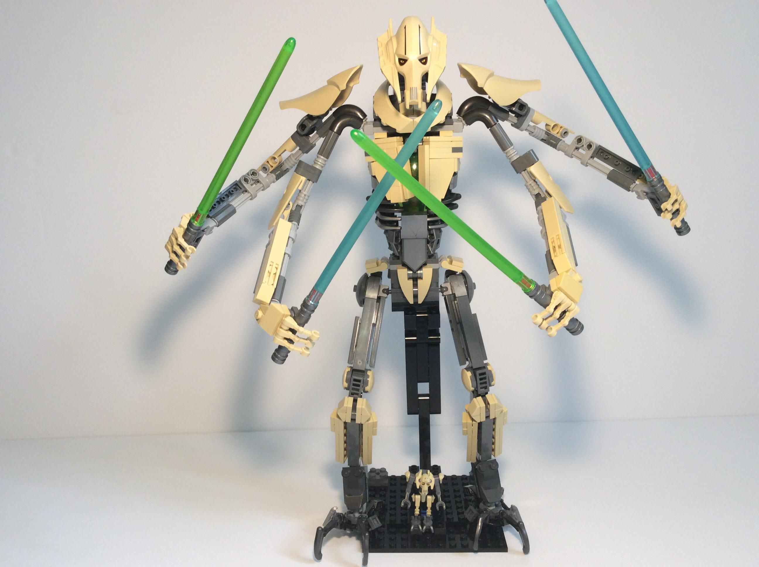 Wallpaper #p2eqDZMBSpphPi3-fubZ172 My Lego Large Scale General Grievous Moc His Arms Are Fully Poseable