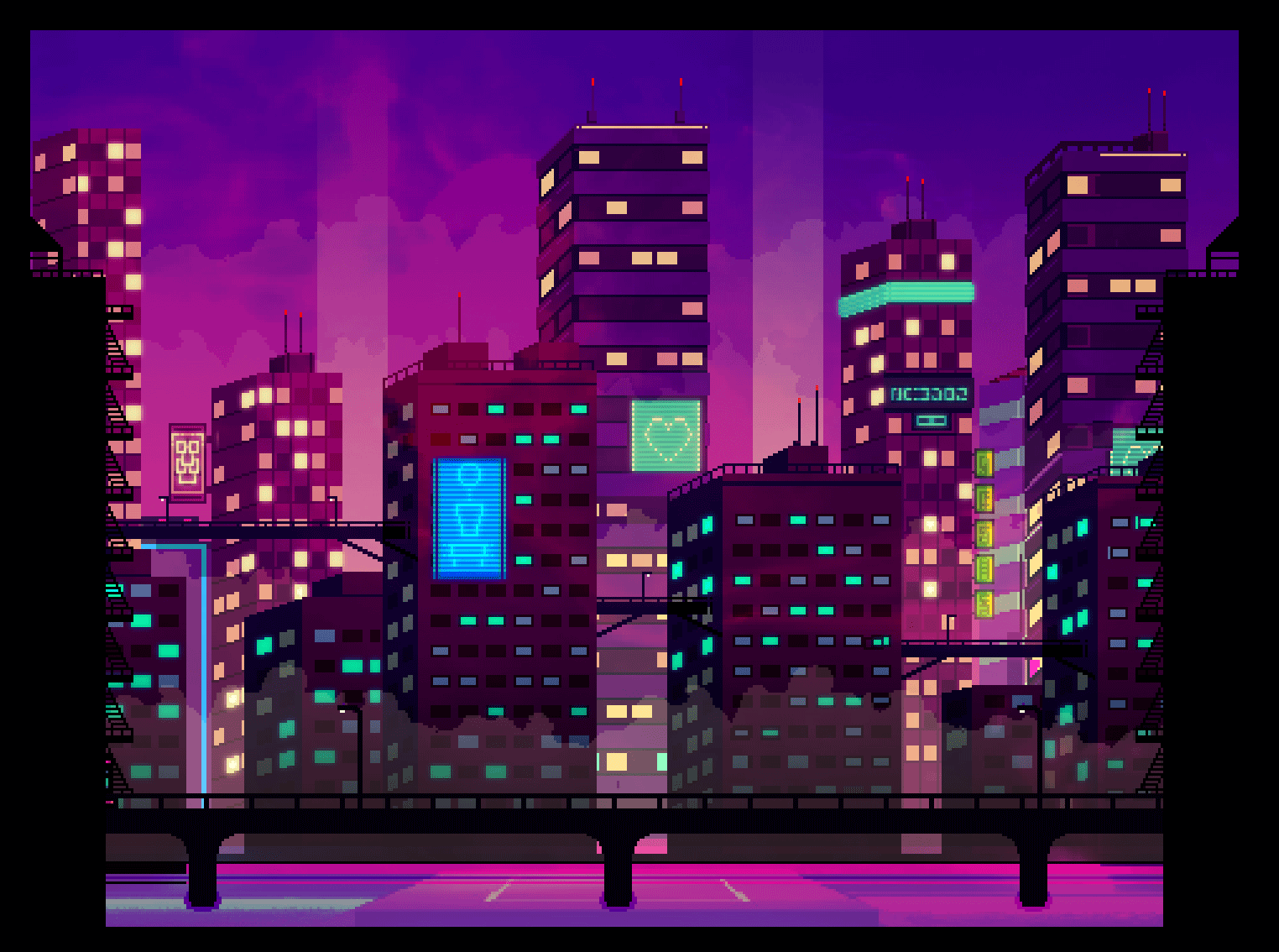 Wallpaper #EnSKyI4B_8f4nGFaiHPT50 Cyberpunk Background 1 Rpixelart
