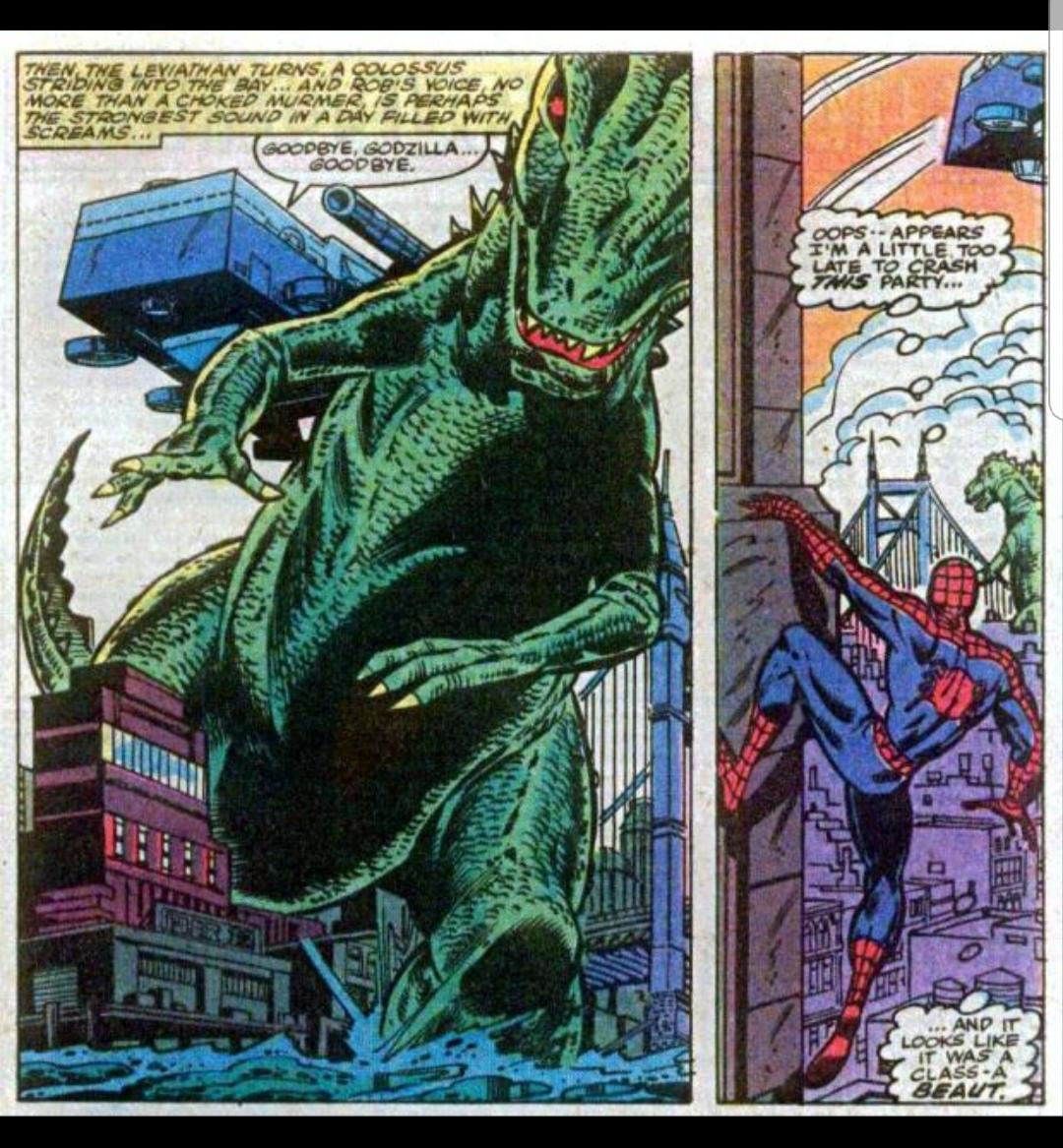 Wallpaper #jRmZLo8BtGB6xQ78opUw3 The Moment You Realize That Godzilla and Spider Man Existed in the Same