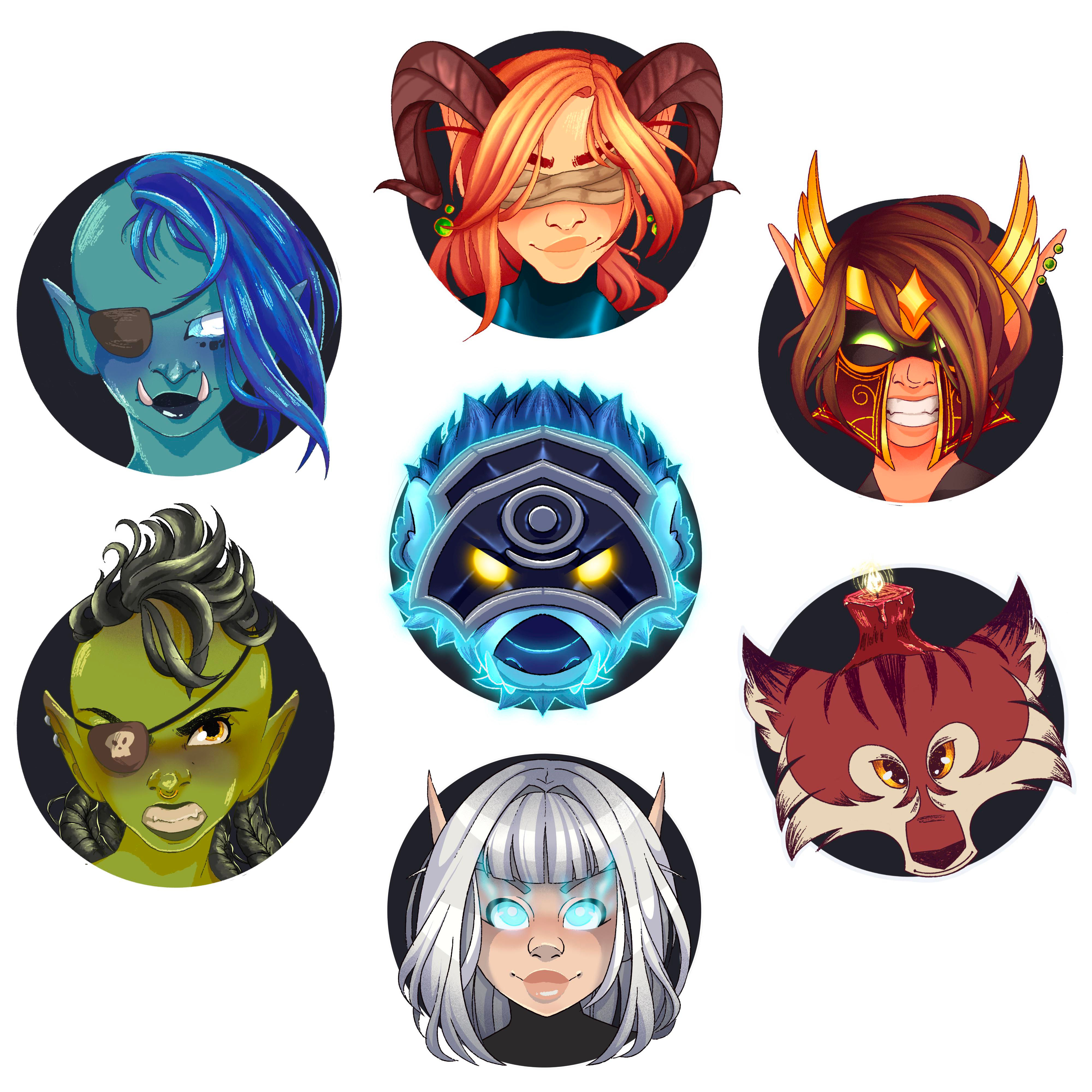 Wallpaper #kBkoLI8BtGB6xQ78Io9X9 I Made Some Discord Avatars for My Favorite Guildies for Christmas by