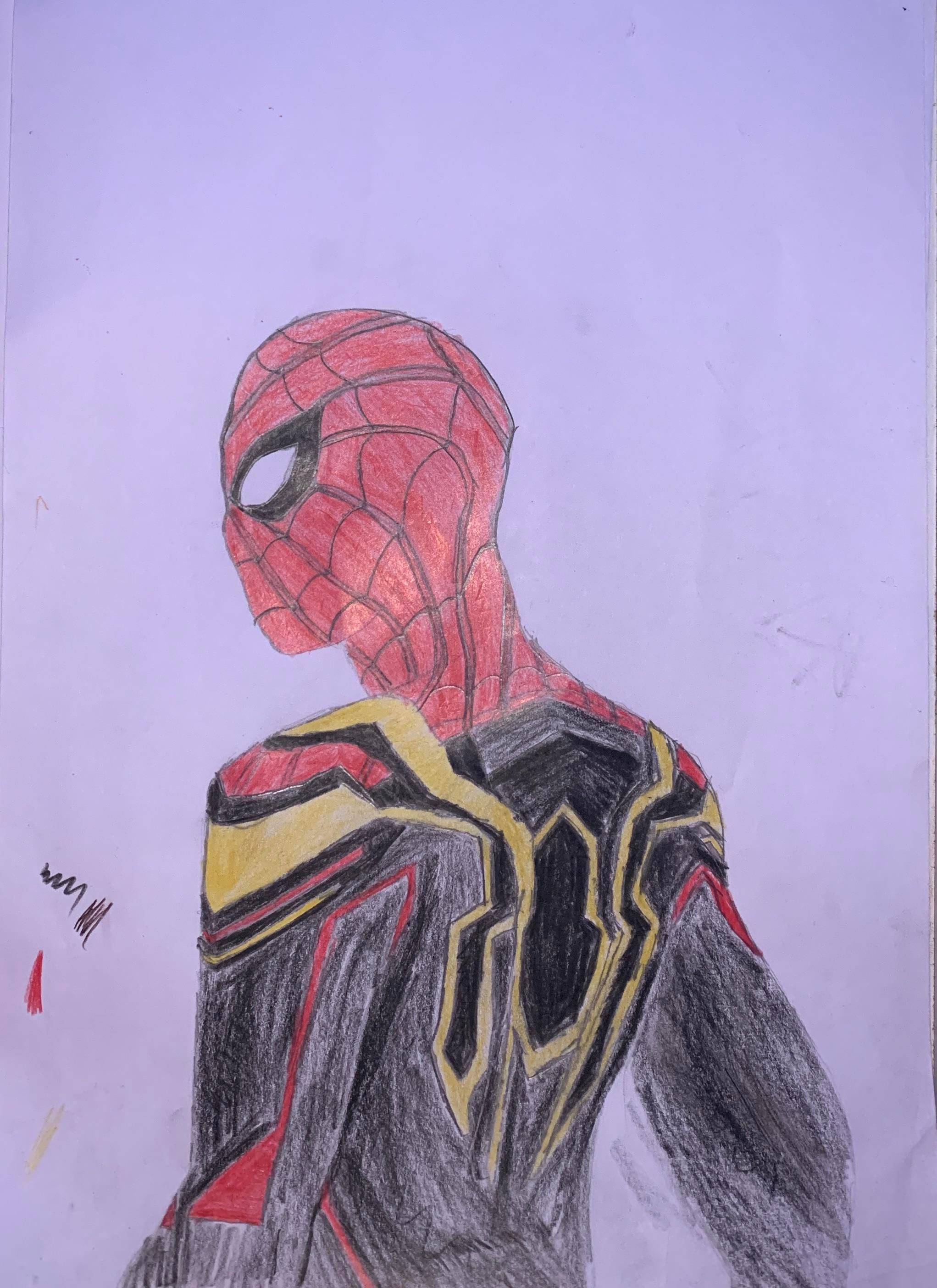 Wallpaper #_EIRPZMBOBpx0NhmtsKI200 Gave Drawing Spider Mans New Black Red and Gold Suit a Try Let Me Know
