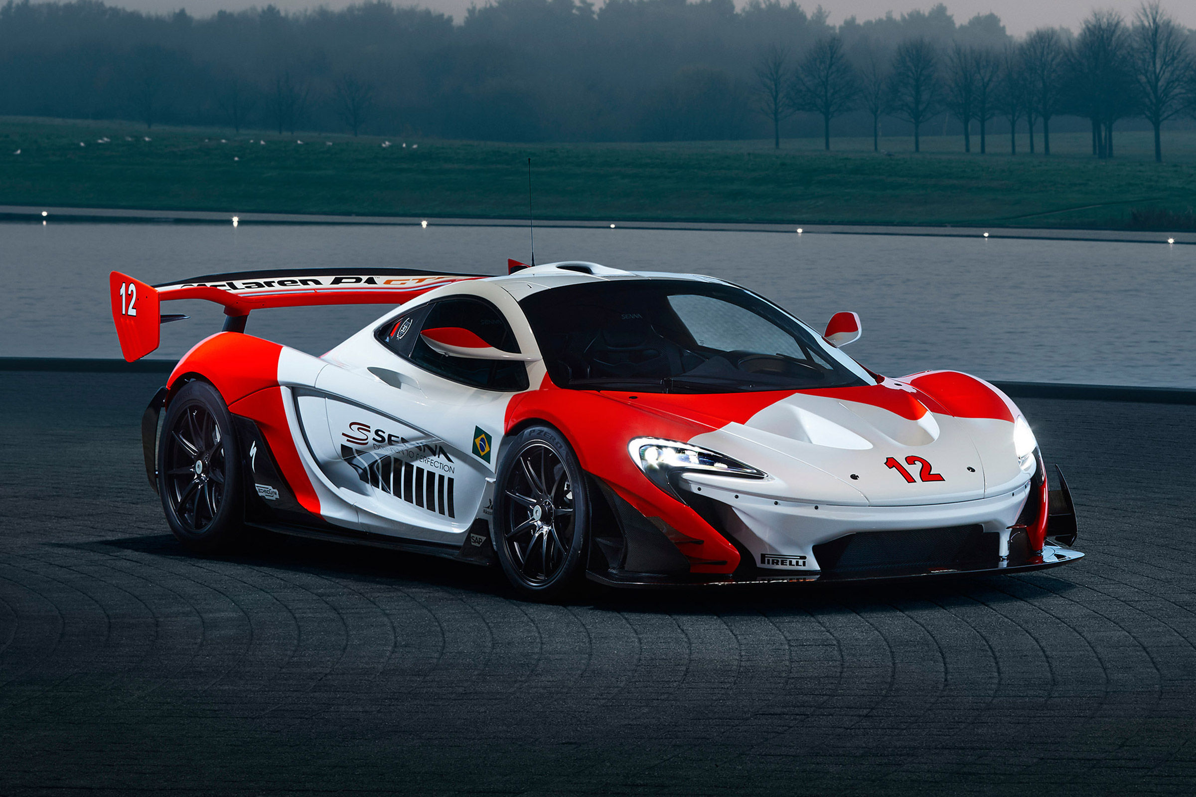Wallpaper #bWhyIZMBSpphPi3-IzBD27 Mclaren P1 Done Up in Sennas Livery Race Number 12 Rformula1