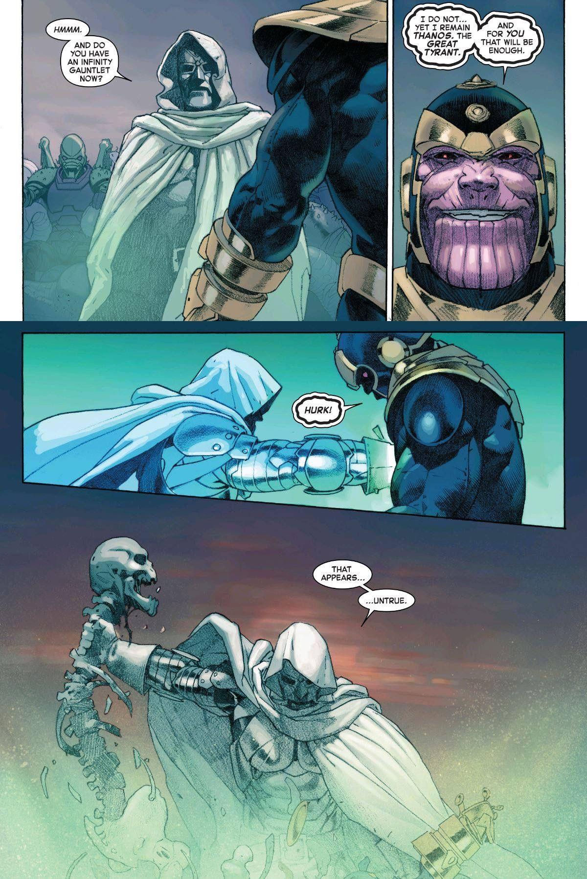 Wallpaper #CaUNOJMBVBiSkHCa-I2R276 Doctor Doom Kills Thanos Secret Wars 8 Rcomicbooks