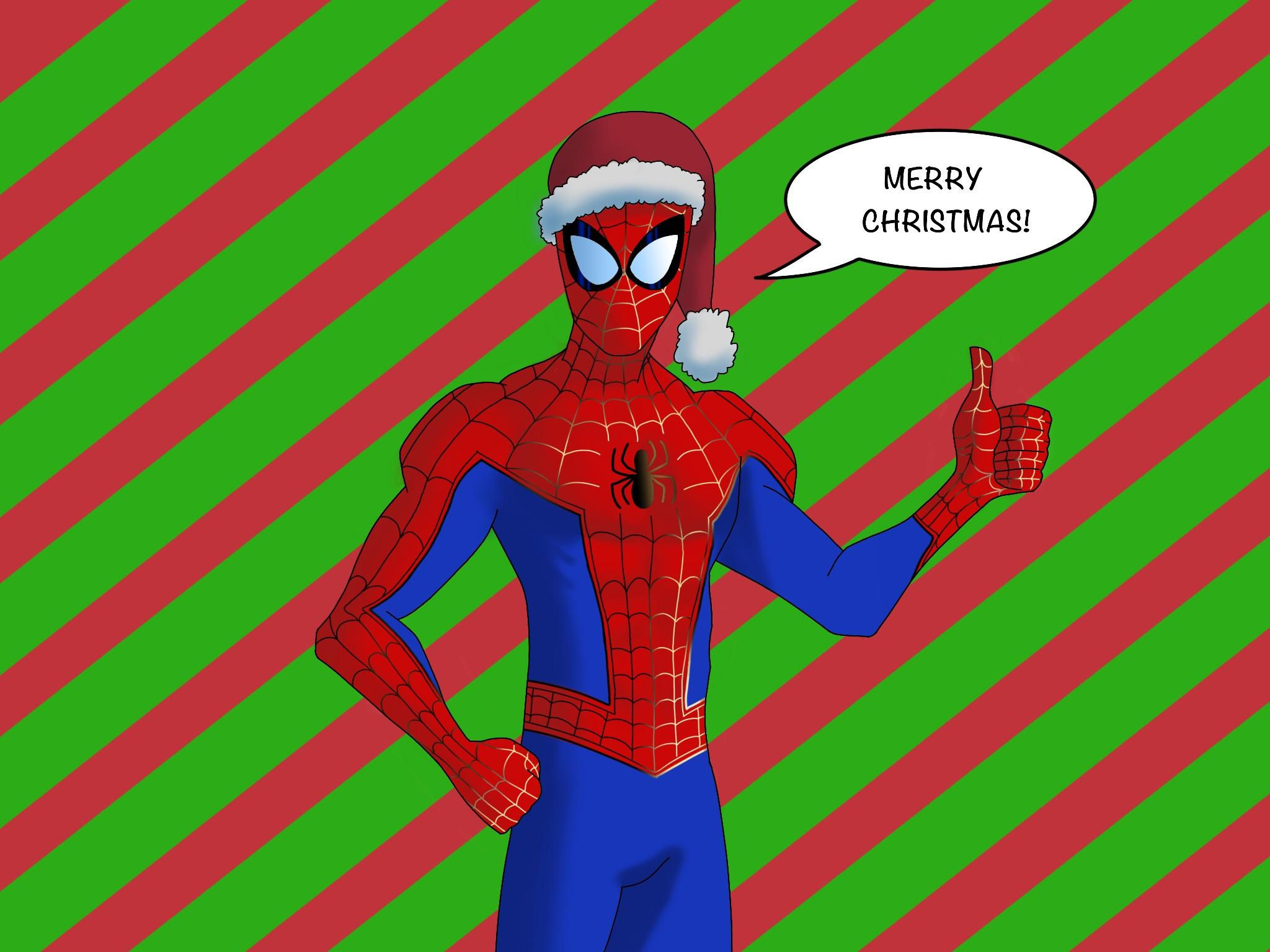 Wallpaper #R3OpgI4BFI5NbQksxRi528 Spider-Man Wishes You a Merry Christmas!