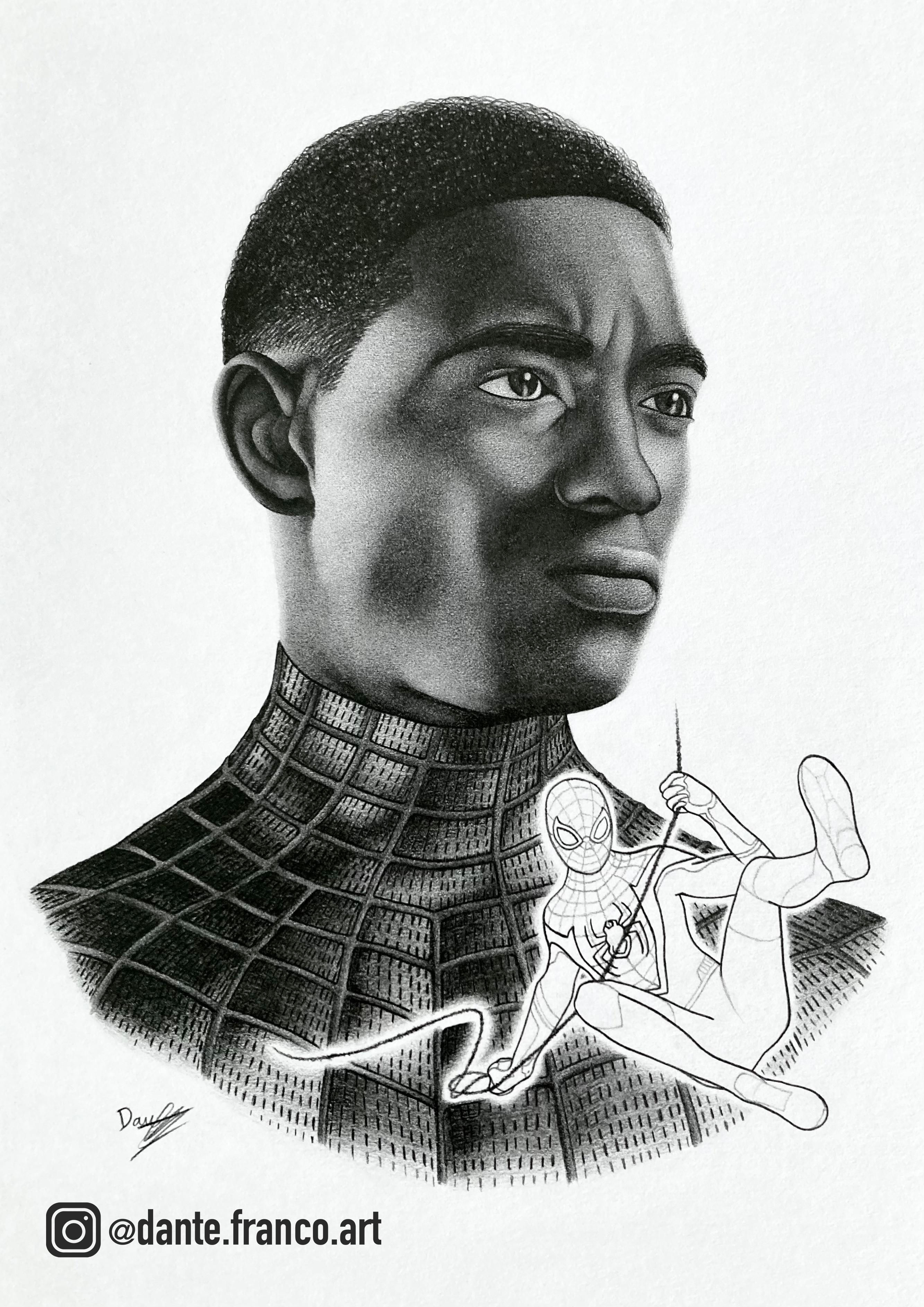 Wallpaper #r6VbOJMBVBiSkHCaO42I176 Just Finished a New Drawing of Miles Morales to Celebrate His Great New