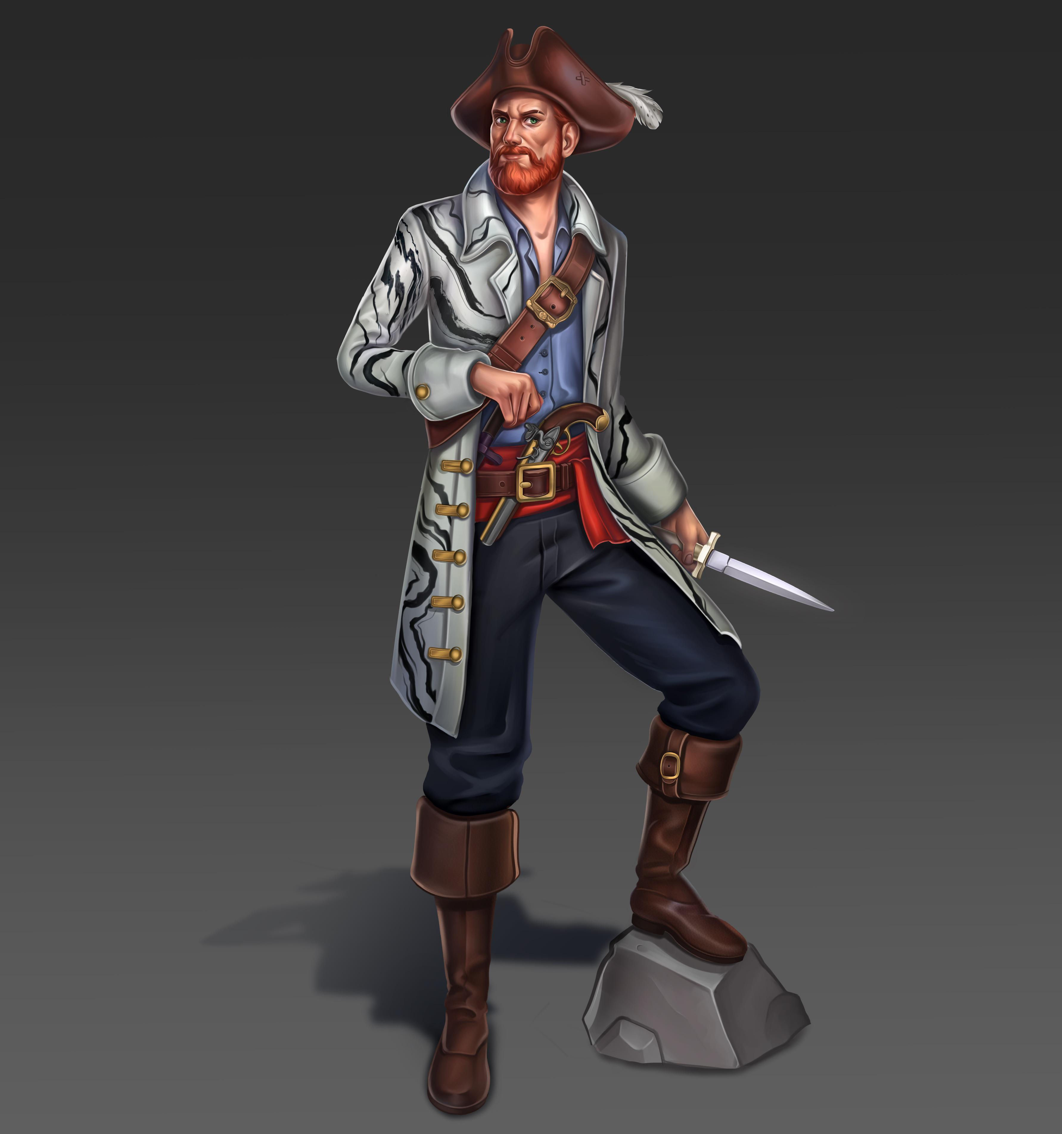 Wallpaper #eGc_9ZIBSpphPi3-s36N277 Ocart Captain Jack Redbeard Thornton Character Commission Rdnd