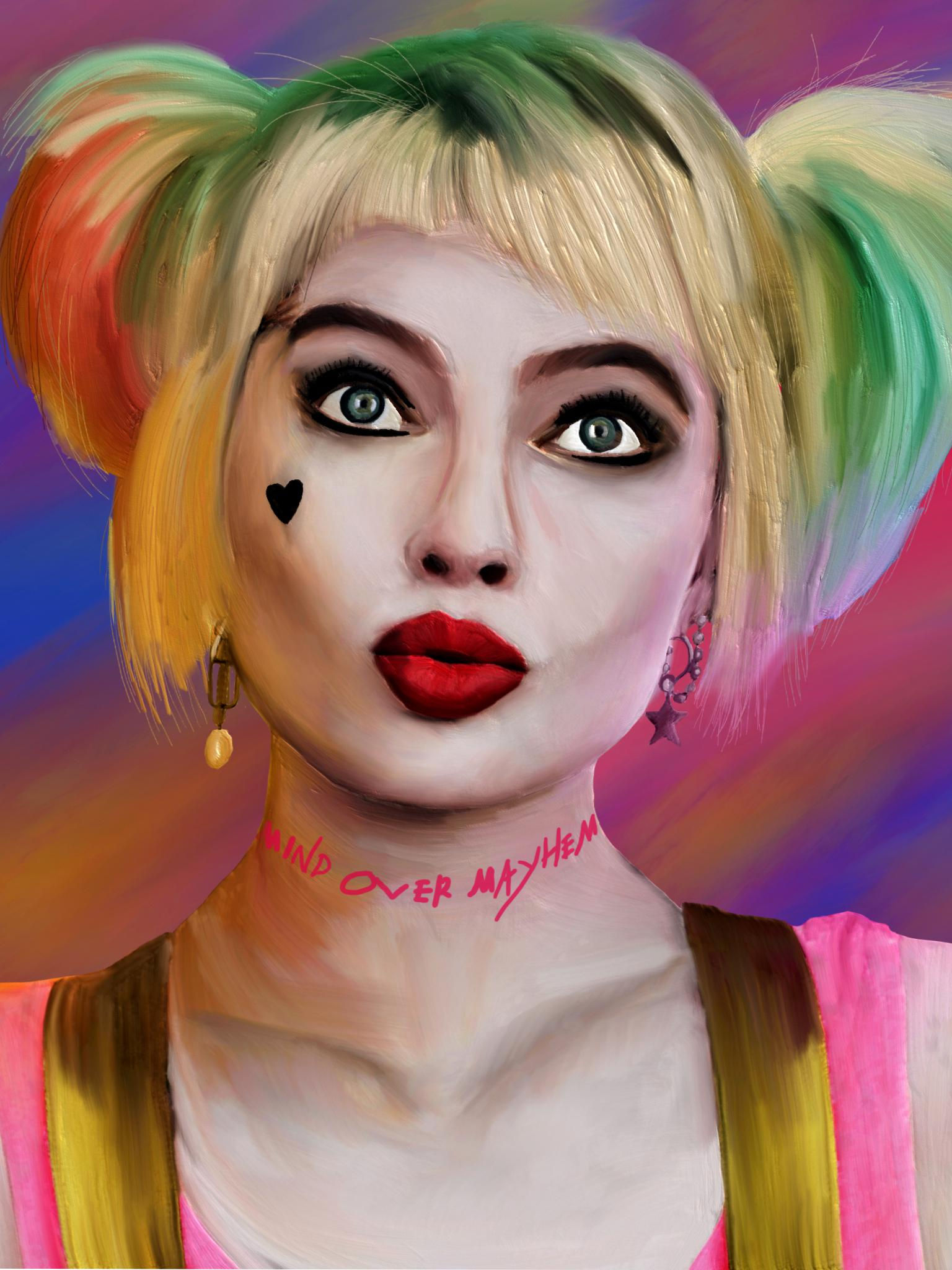 Wallpaper #YWcr-5IBSpphPi3-CZPD185 Fanart My Digital Painting of Birds of Preys Harley Quinn Hope You