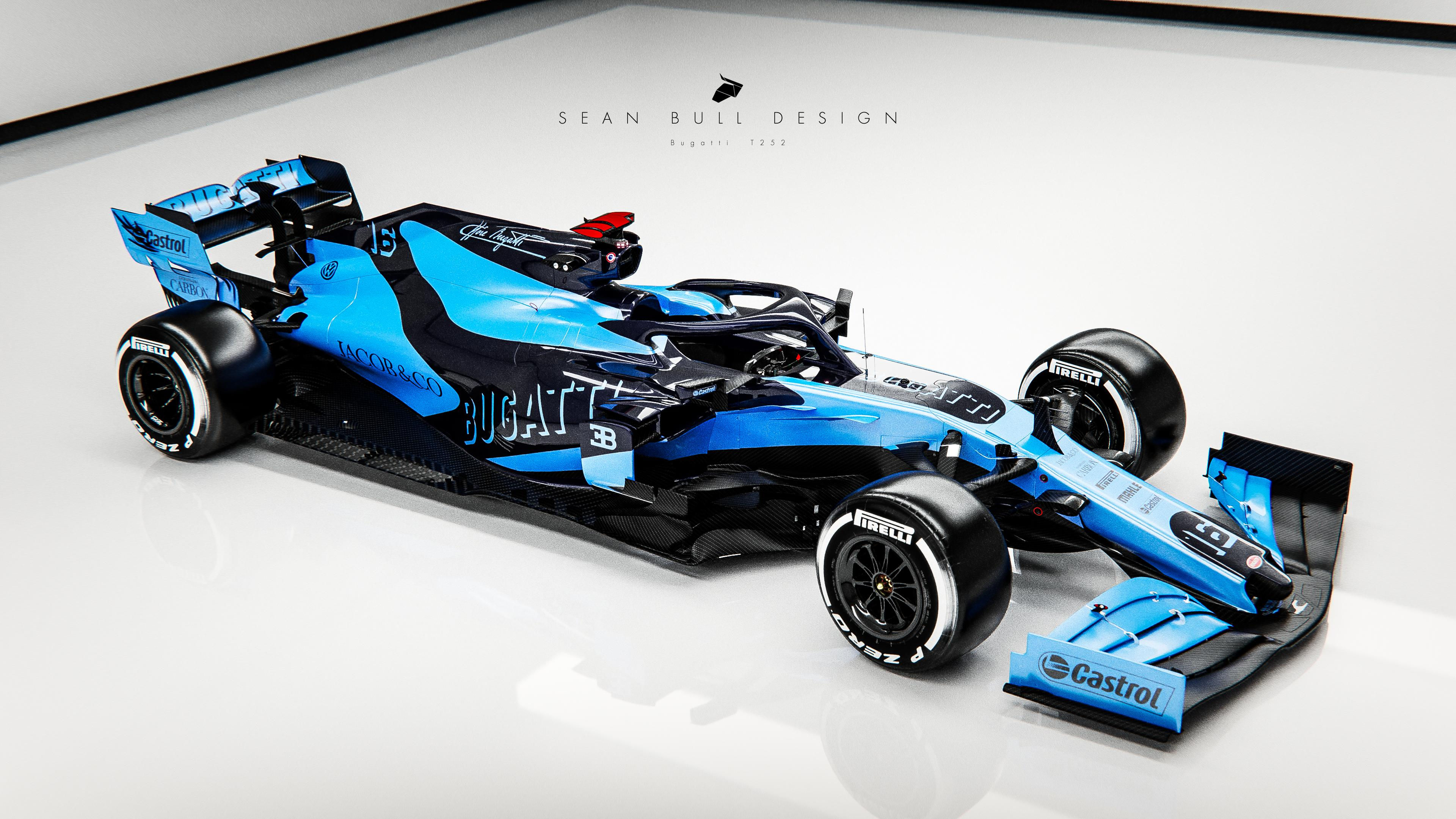 Wallpaper #gP9paZMB3lSXT3zU9OUB2 Oc Bugatti F1 Livery Concept the Brand Vw Group Would Most Likely