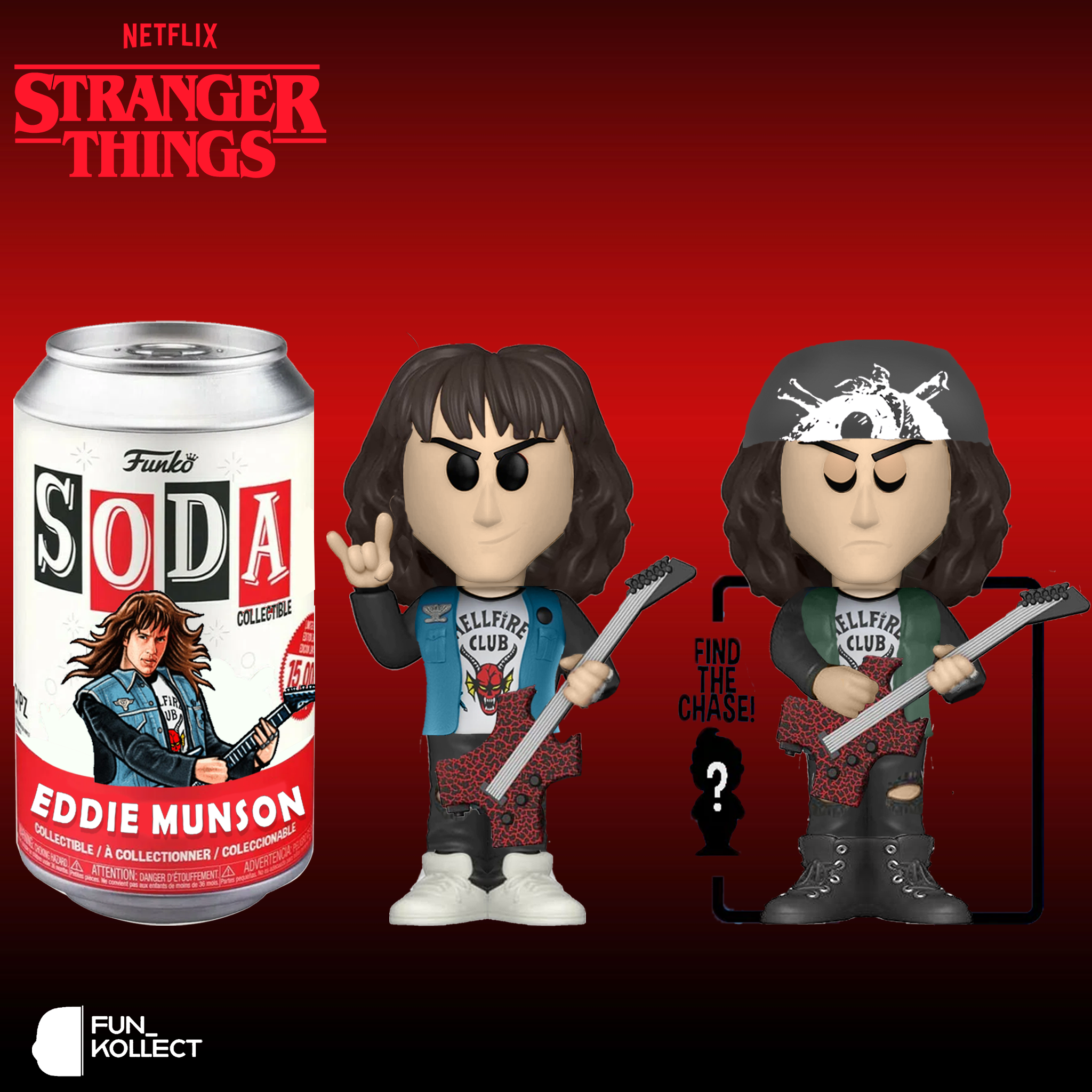 Wallpaper #5KV0OJMBVBiSkHCaSY0k272 Funko Soda Concept Fan Art Eddie Munson with Chase Rfunkopop