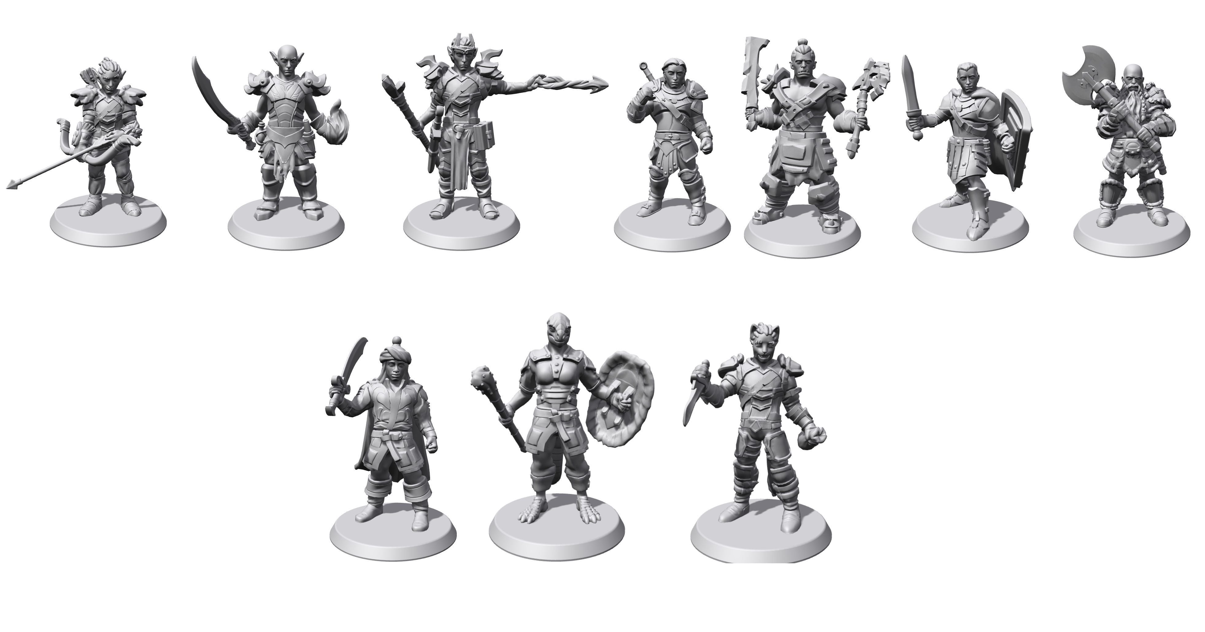 Wallpaper #UGe98ZIBSpphPi3-uW3x28 Elder Scrolls Miniatures Made Using Hero Forge Rskyrim