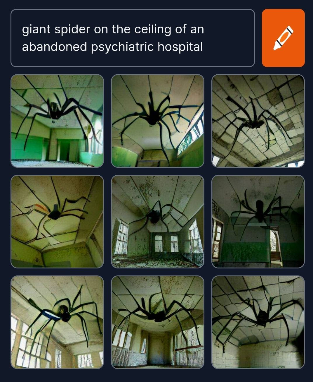 Wallpaper ce6bd Giant Spider on the Ceiling of an Abandoned Psychiatric Hospital R HD Wallpaper ce6bd