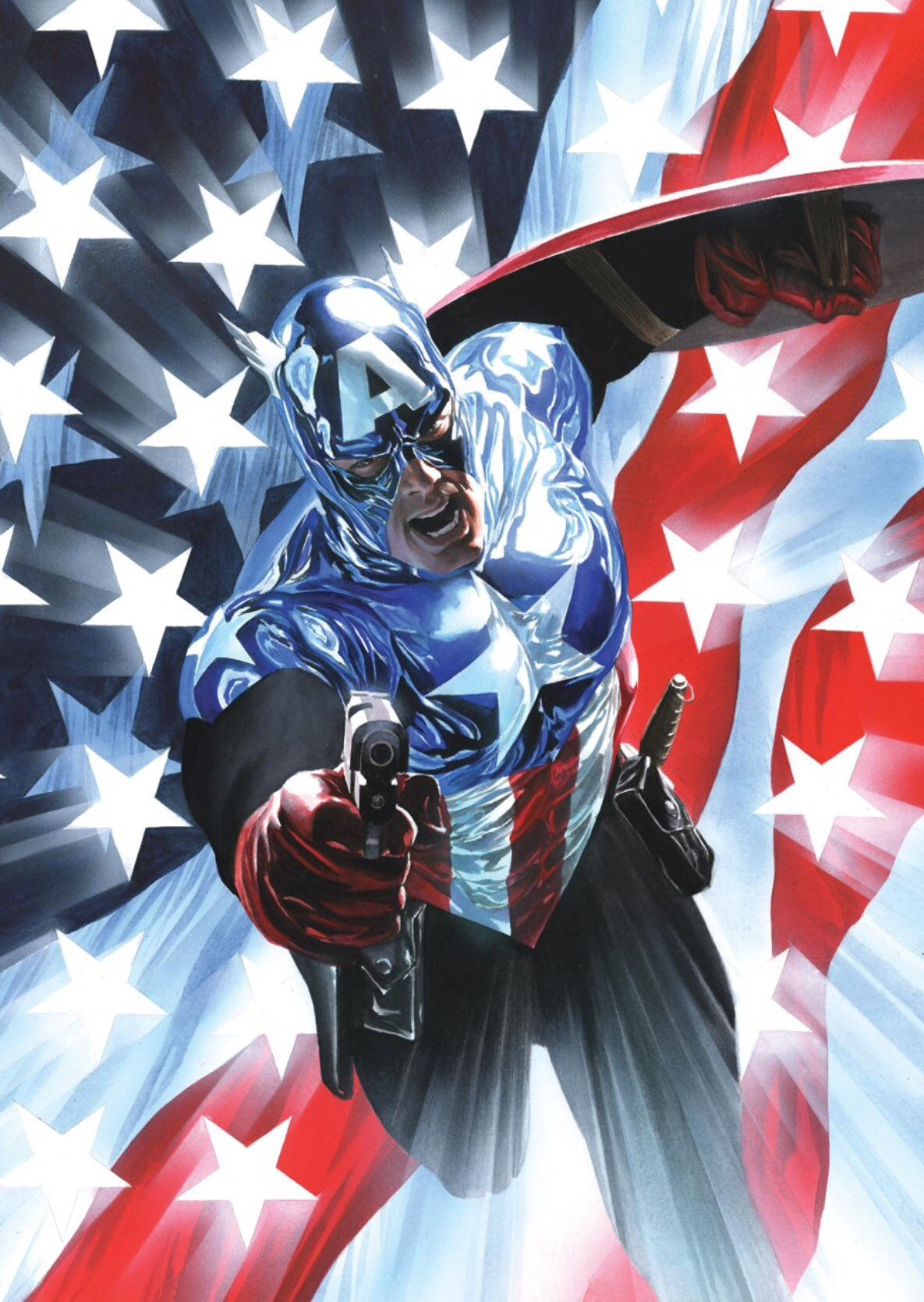 Wallpaper #DUVwk44B7YBJg1BVx5-I40 Bucky Barnes Captain America by Alex Ross Rcomicbooks