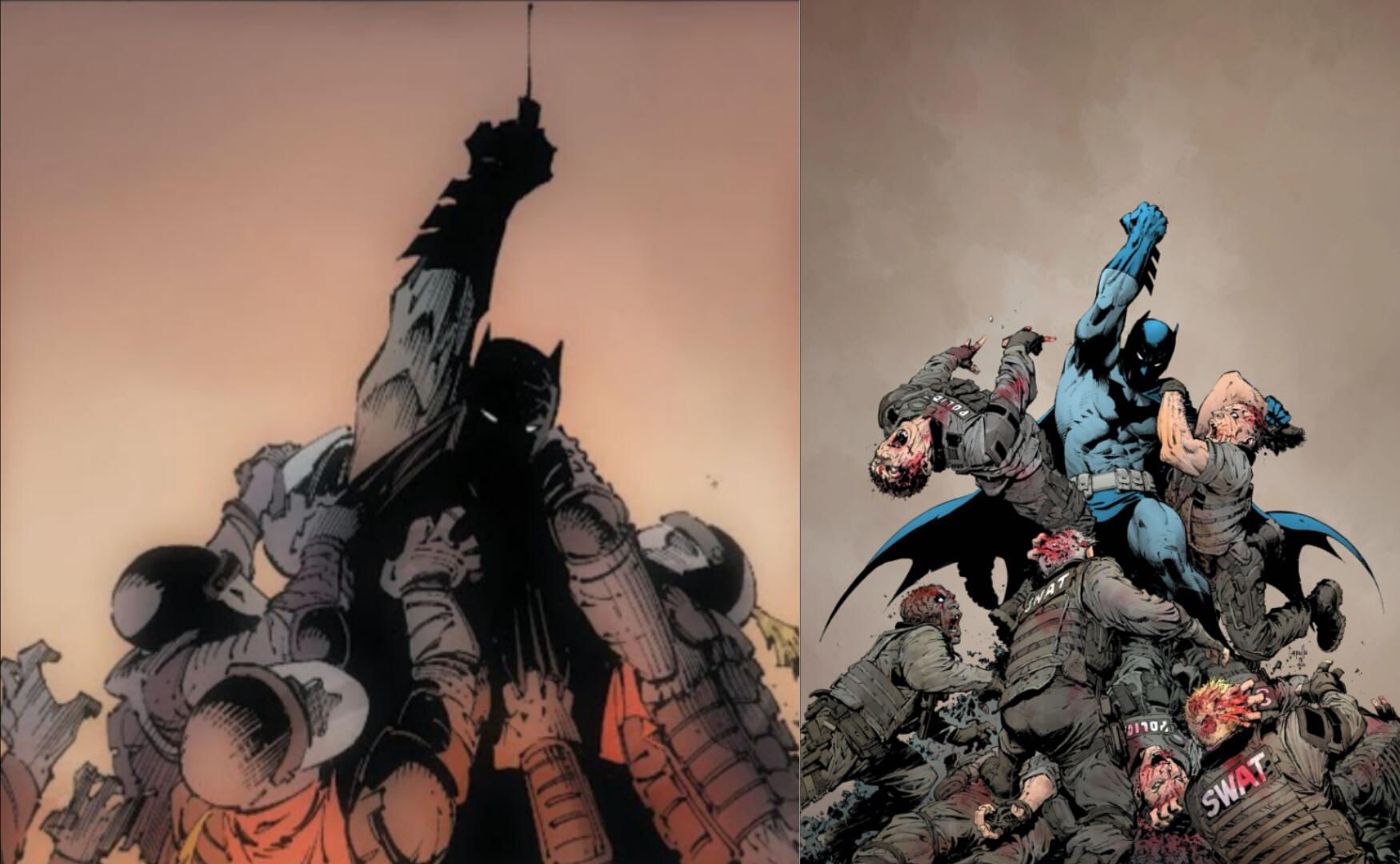 Wallpaper #CVjgM5MBzN9vxX34iDra66 Artwork Panel from Batman Vol 2 16 Next to Dceased 1 Textless