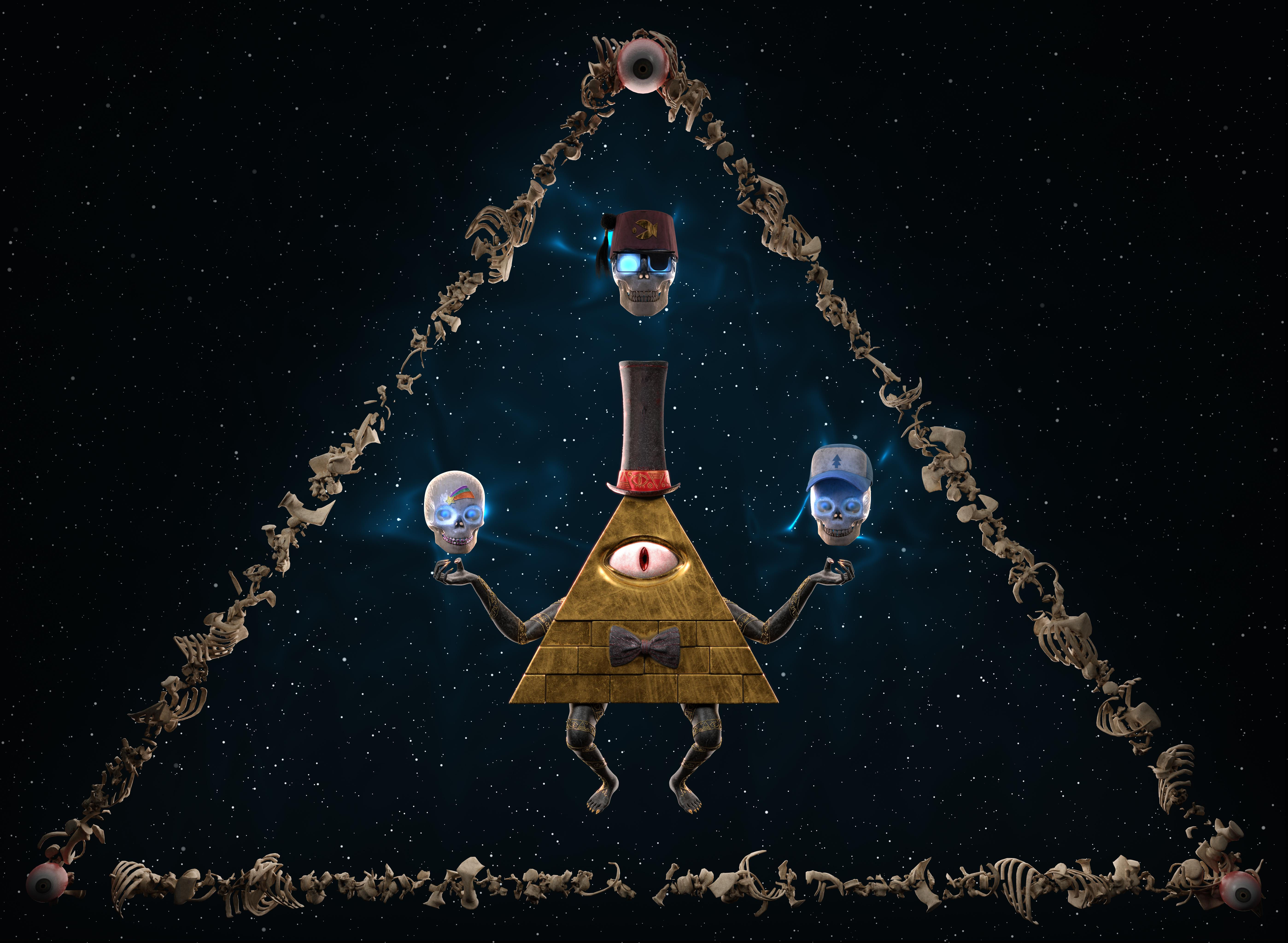 Wallpaper #yGeGApMBSpphPi3-qq-c61 Bill Cipher 3D Render Rgravityfalls
