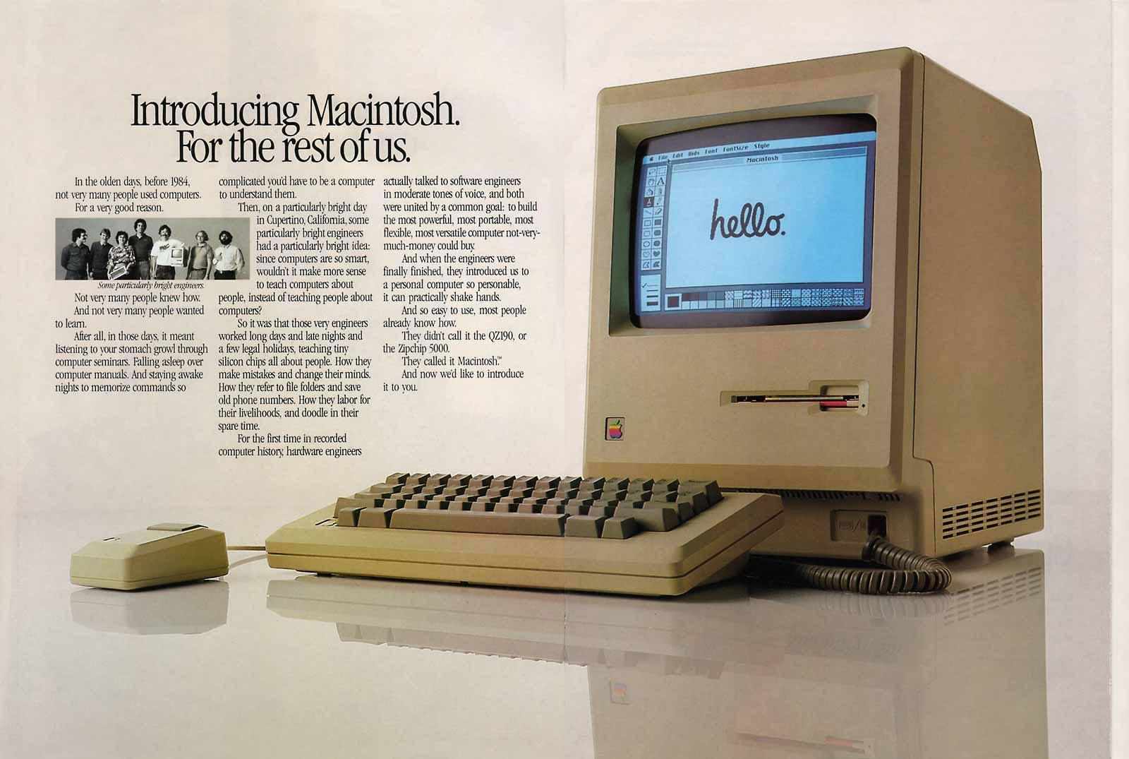 Wallpaper #AW1gbJcBycdYOYFTH3MD45 Introducing Macintosh for the Rest of Us Rvintageapple