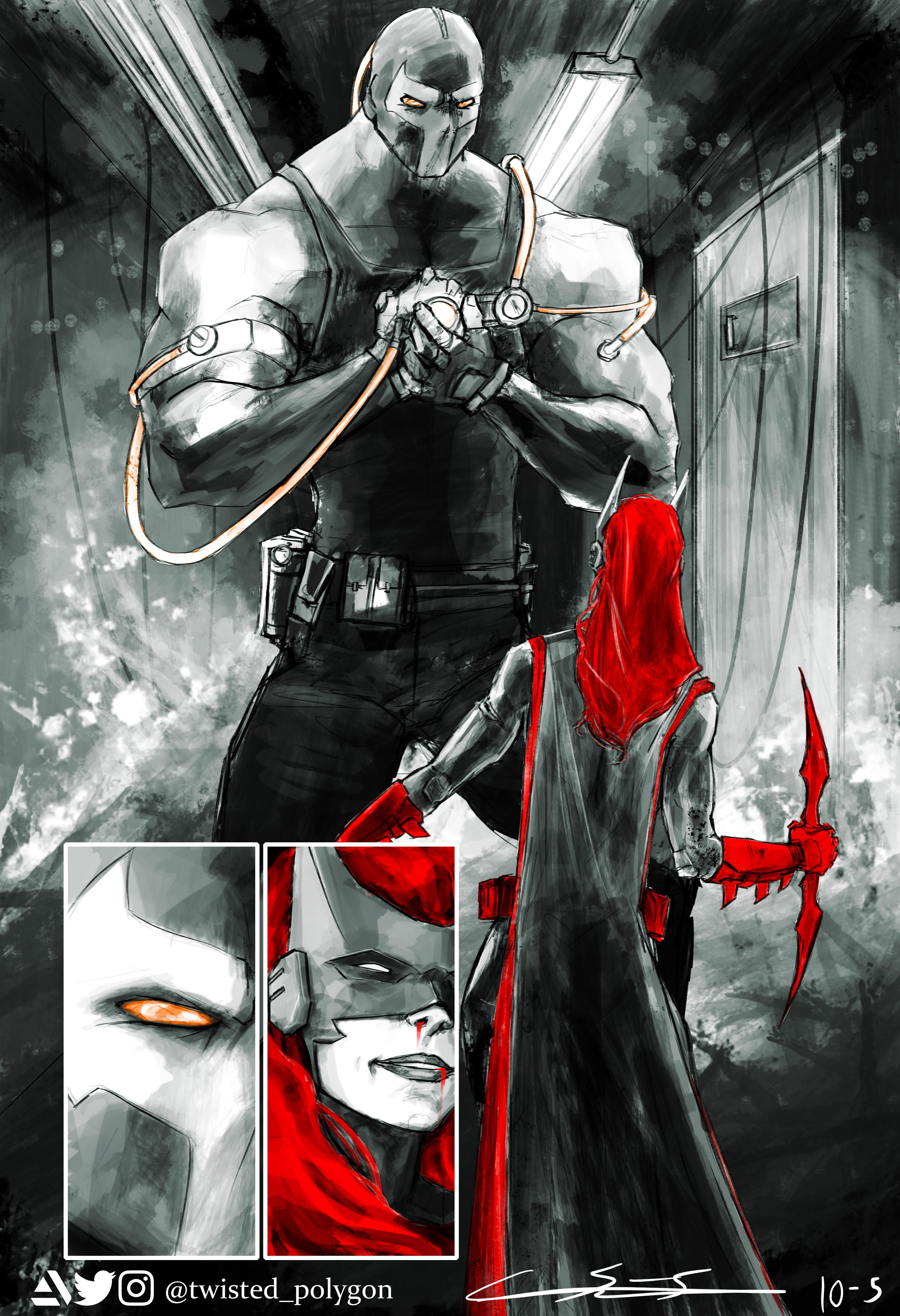 Wallpaper #phmLH48BtGB6xQ78iXvD36 Fan Art My Inktober Fan Art of Batwoman vs Bane Rdccomics