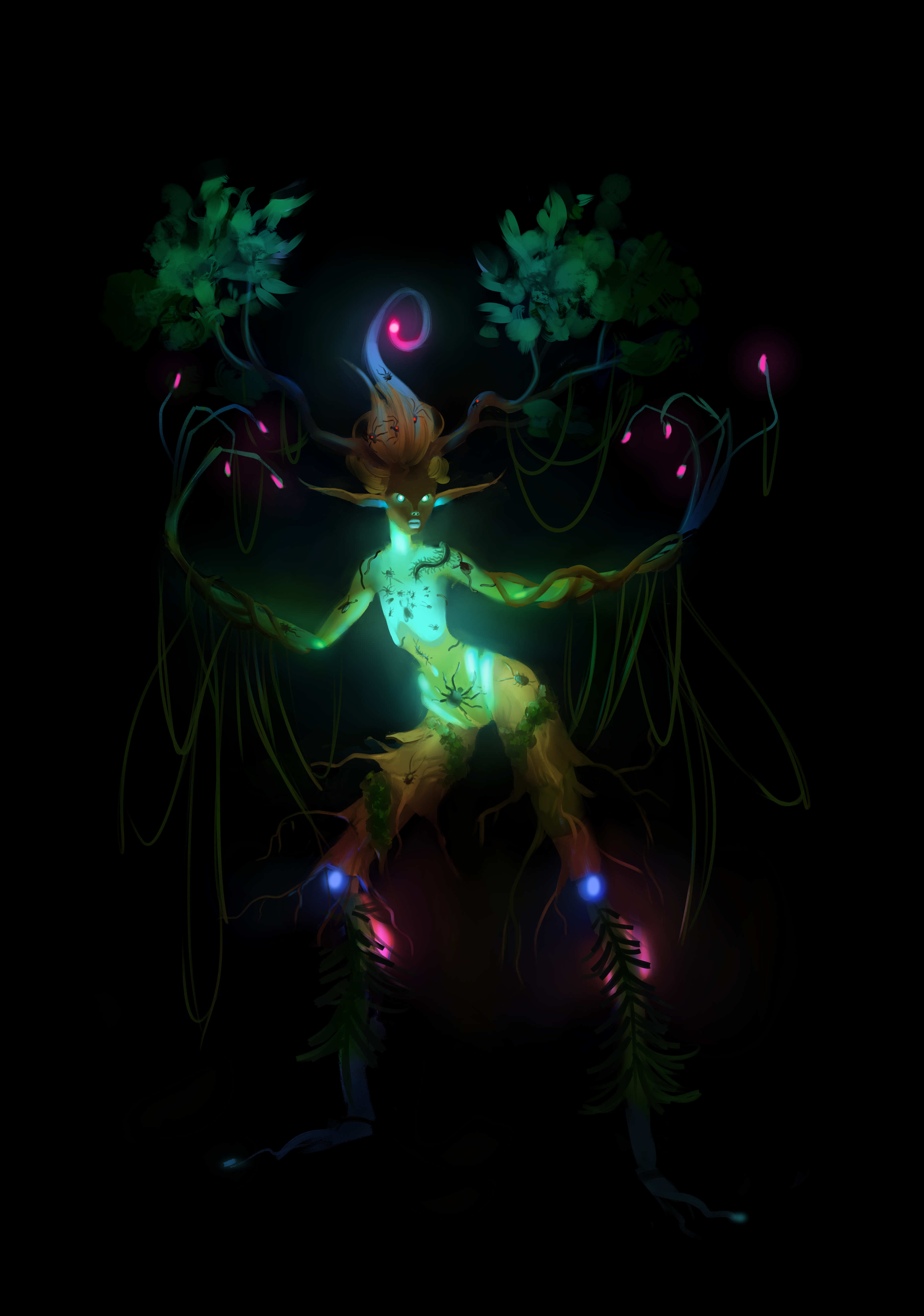 Wallpaper #EBnNNo8BtGB6xQ78dKRC32 Final Submission Glowing Elemental Challenge Custodia Tropical