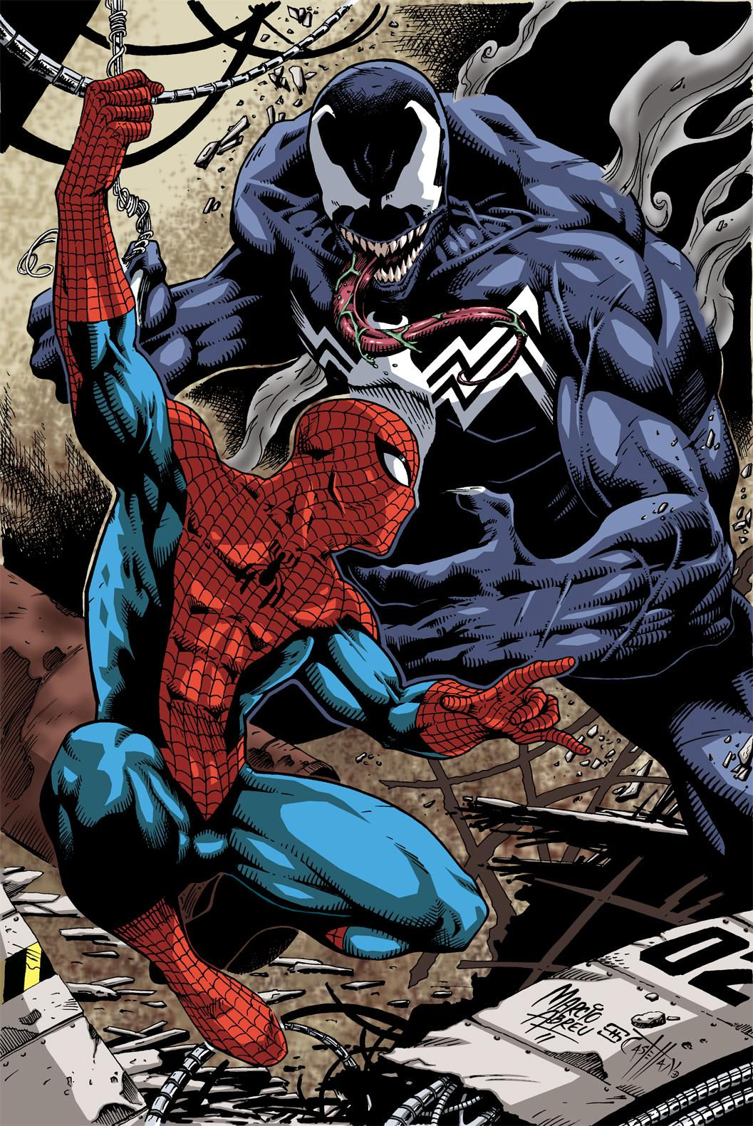 Wallpaper #-kV6jo4B7YBJg1BVFZxm46 Spiderman vs Venom by Marcio Friendly Rcomicbooks