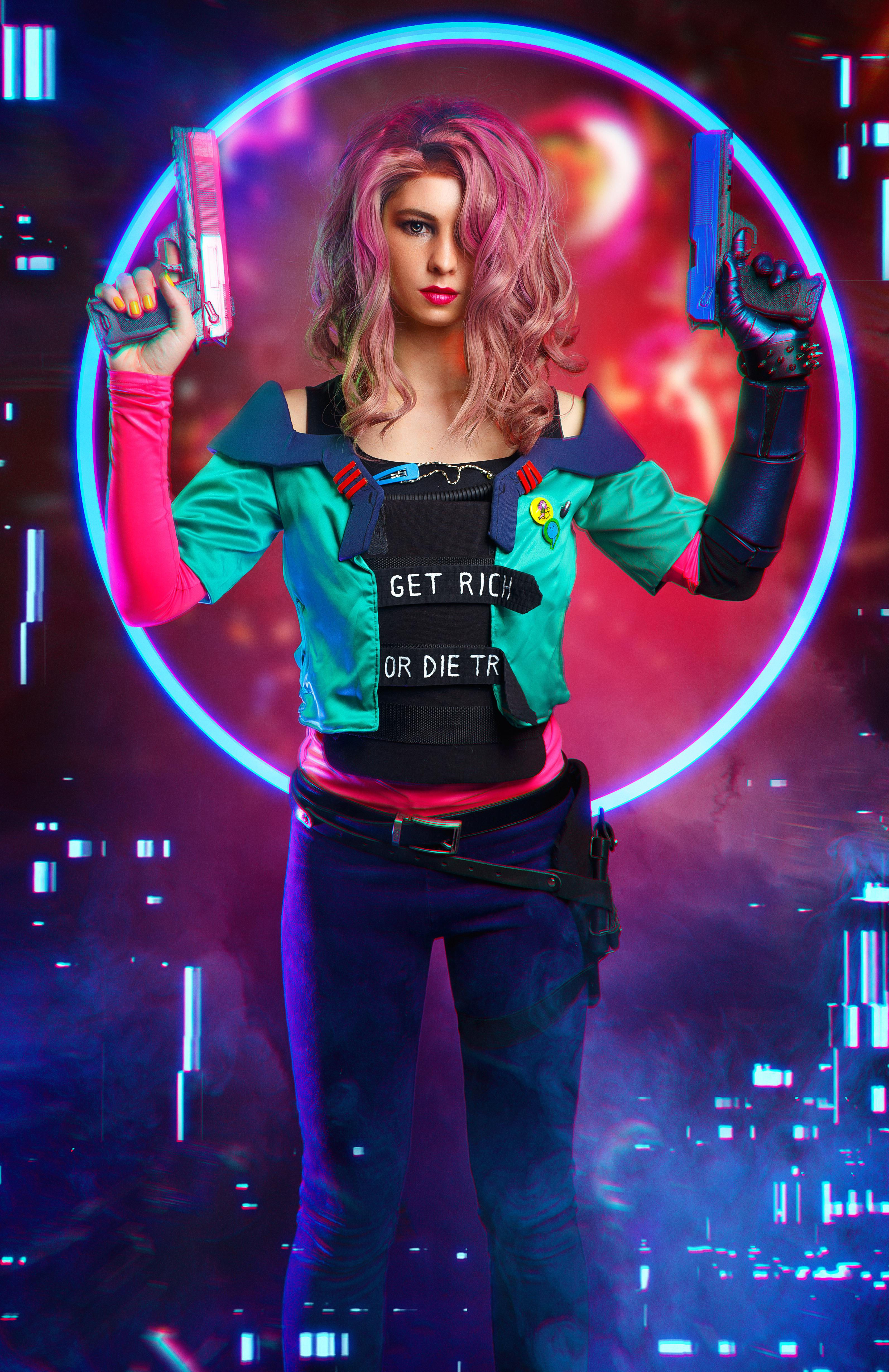 Wallpaper #zBlyBI8BtGB6xQ78XU4a11 Self Kitsch Girl from Cyberpunk2077 Rcosplay