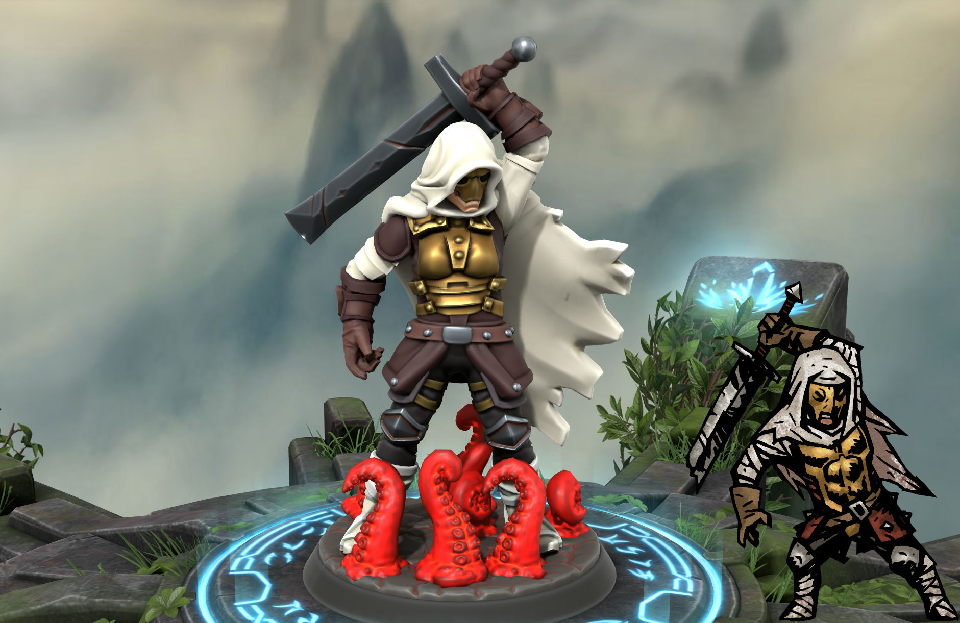 Wallpaper #uLgn1pIBJvJKYCmEAtzB62 Made the Leper in Hero Forge Rdarkestdungeon