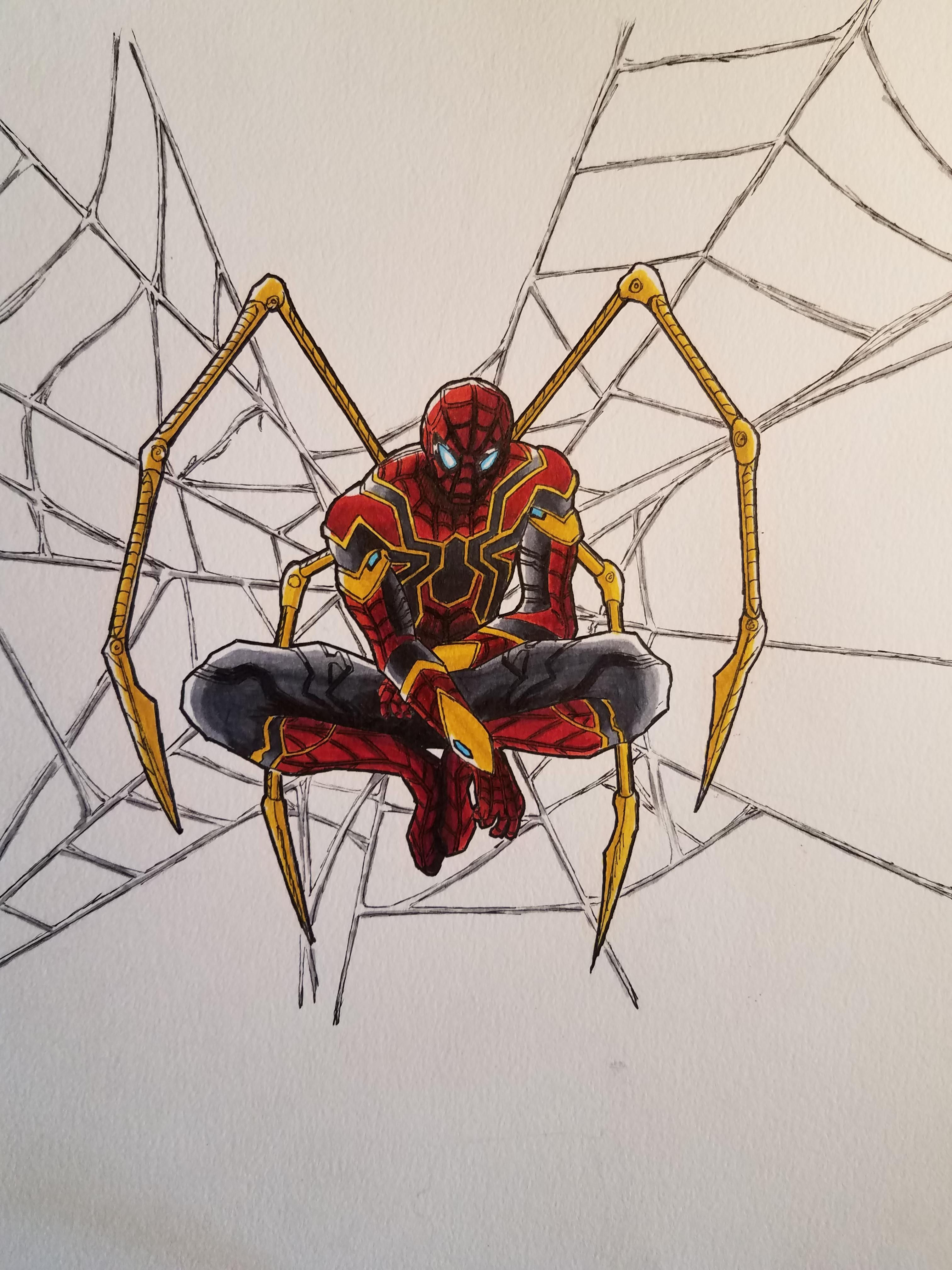 Wallpaper #aTNBM5MBcgDP3FvJcqoo48 Iron Spider Art I Did a Couple Weeks Ago Rmarvelstudios