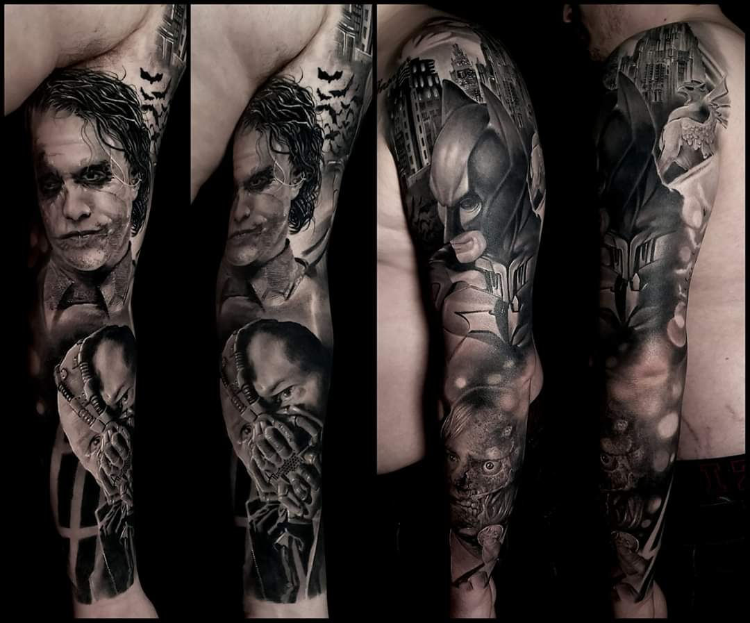 Wallpaper #ncYHM5MBVgN6TXj6TXc_153 Batman Joker Tattoo Sleeve