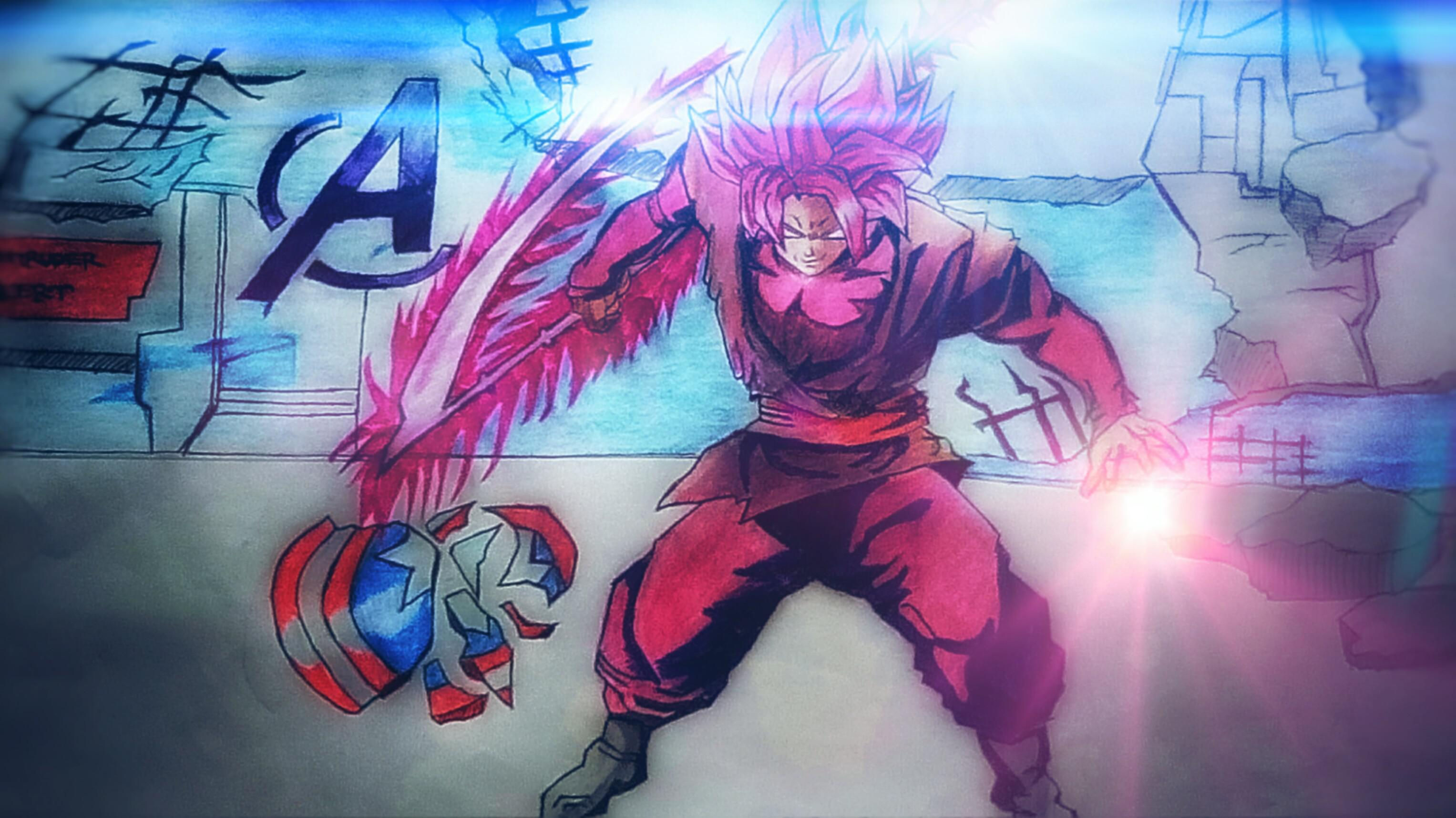 Wallpaper #gqVFOJMBVBiSkHCaoo0k60 A What if Scenario in Endgame Instead of Thanos Its Goku Black Who